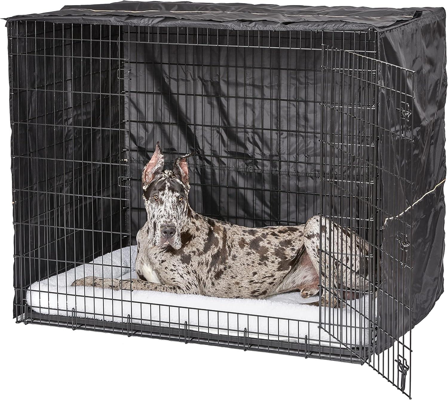 MidWest Homes for Pets XXL 54-Inch , Privacy Dog Crate Cover Designed to Fit Midwest Ginormous Dog Crate Models SL54 & SL54DD, Machine Wash & Dry, Gray,