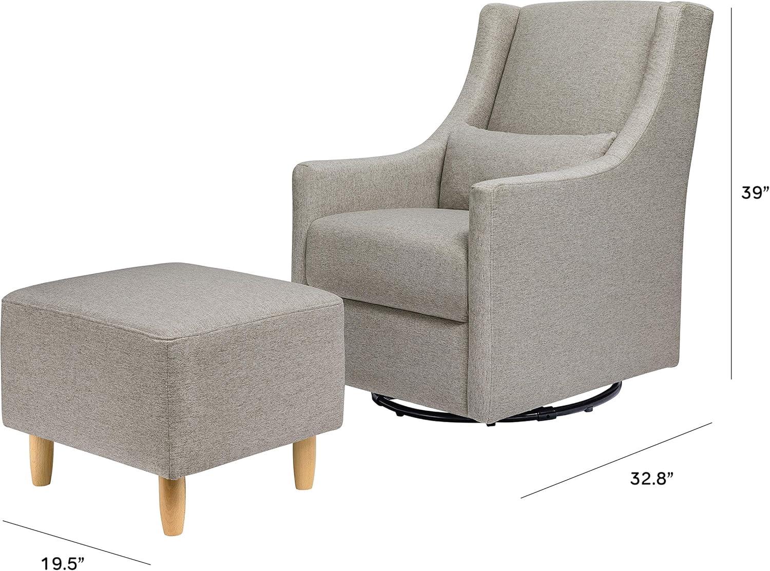 Toco Swivel Glider with Ottoman Set