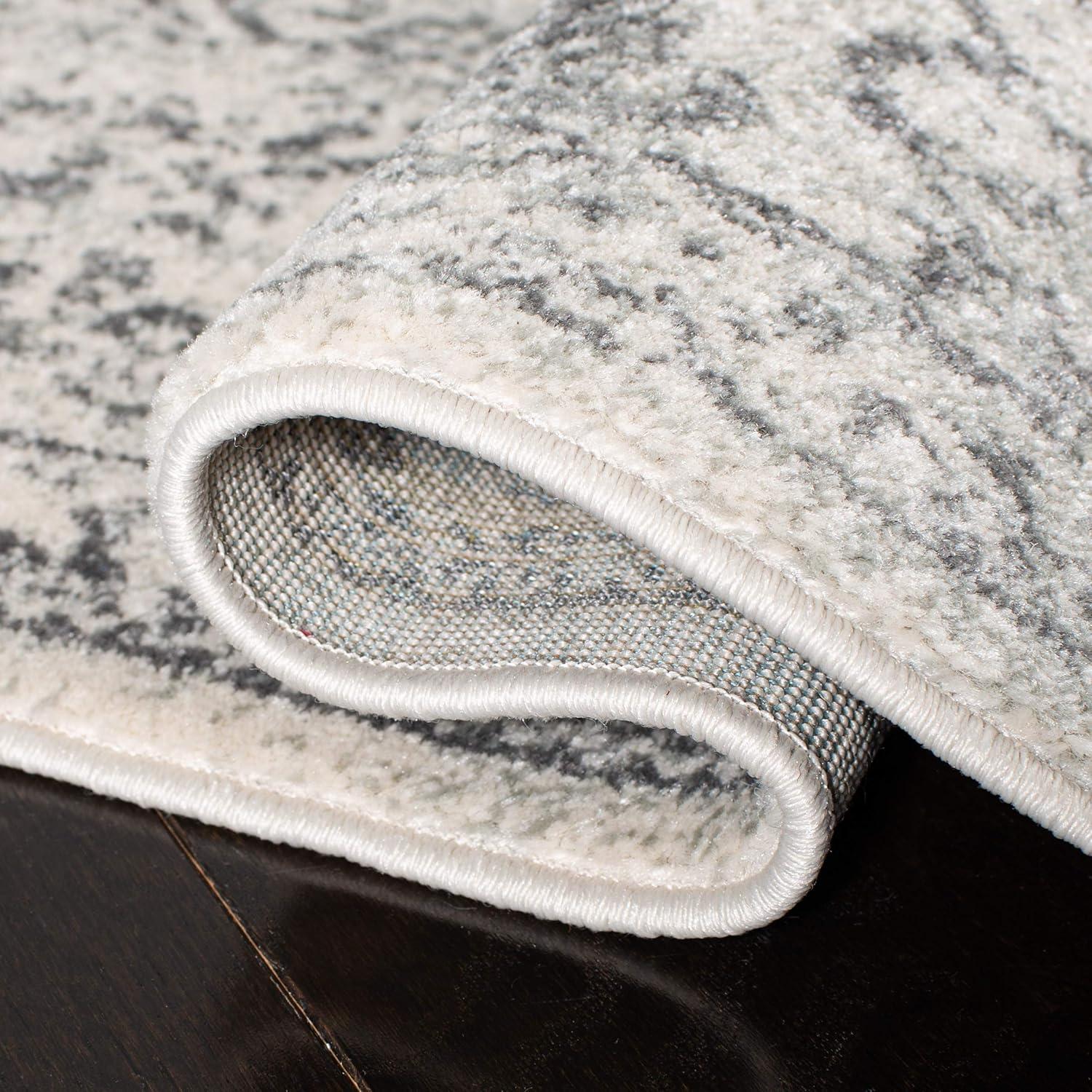 SAFAVIEH Evoke Trena Floral Area Rug, Ivory/Grey, 9' x 12'