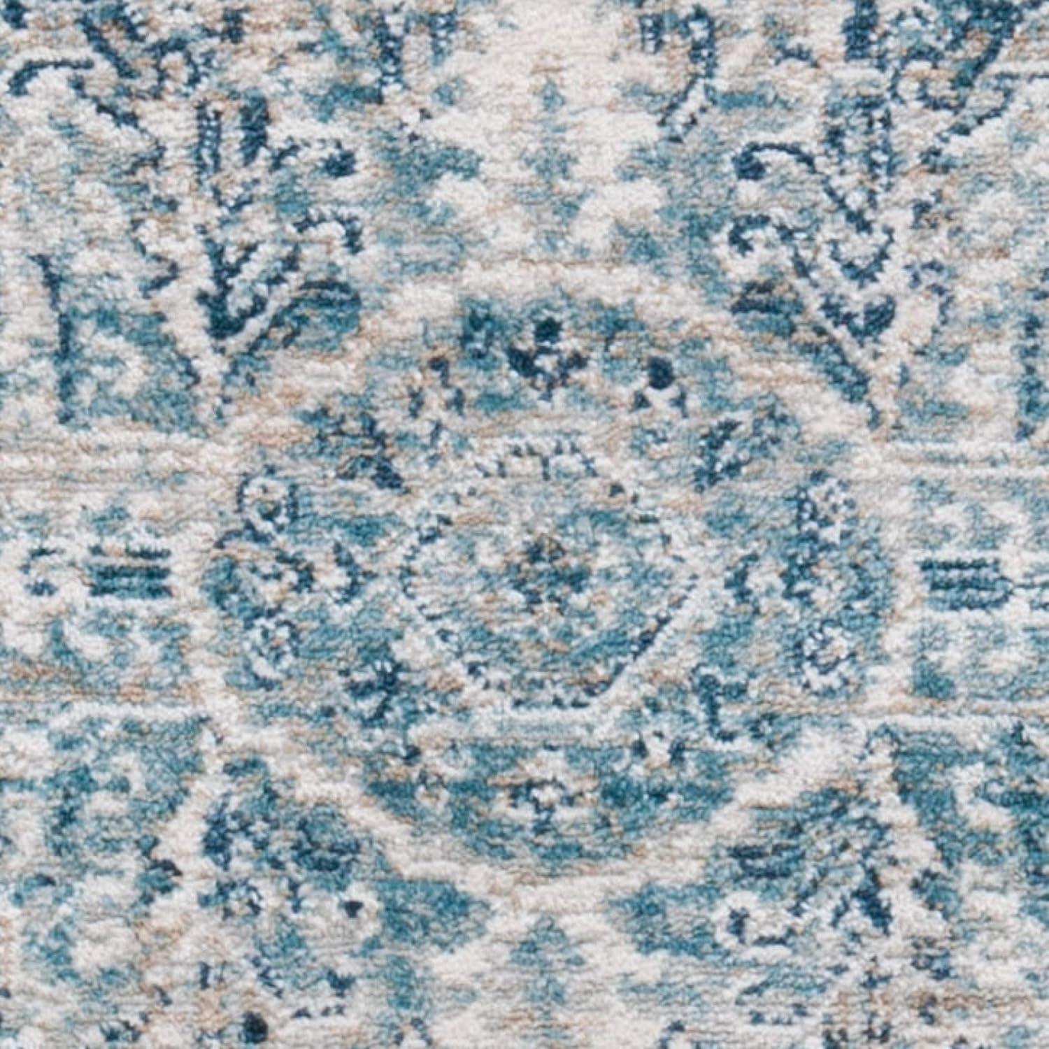 Victoria VIC933 Power Loomed Area Rug - Blue/Grey - 8'x10' - Safavieh.