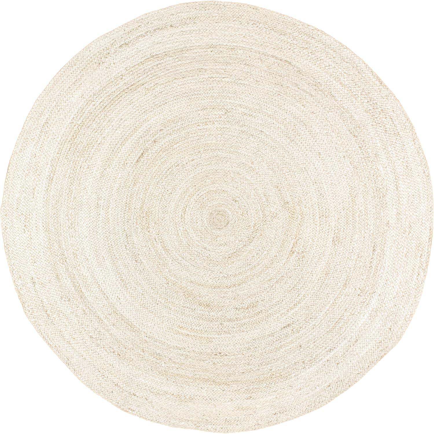 nuLOOM Rigo Hand Woven Farmhouse Jute Area Rug, 12' x 15', Off-white