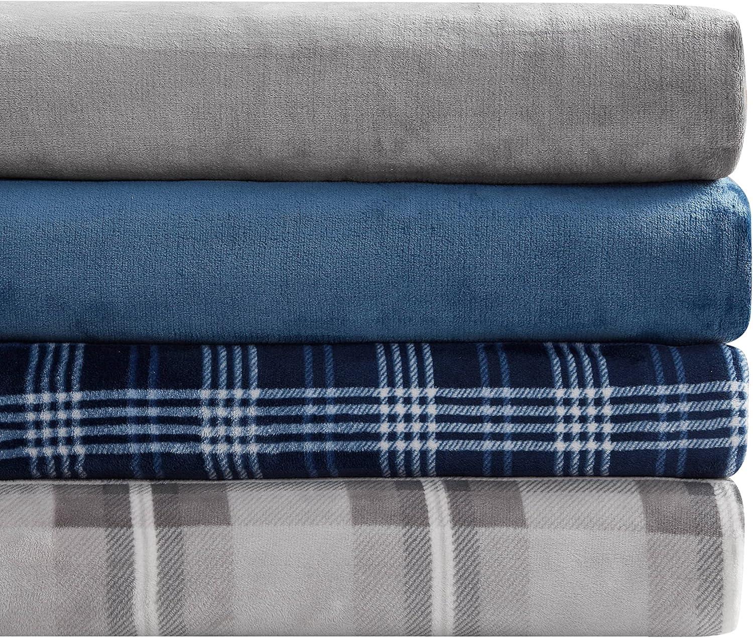 Nautica Printed Ultra Soft Plush Printed Fleece Blanket