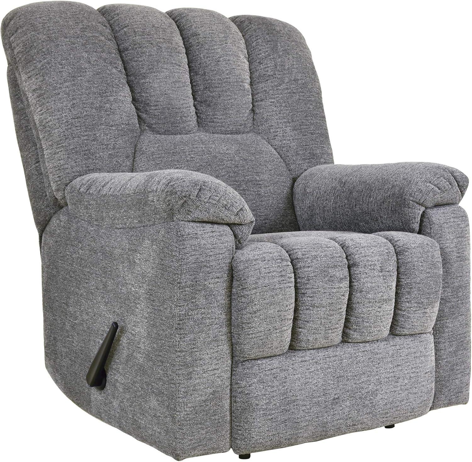 Lexicon Annaliese Chenille Recliner in Gray