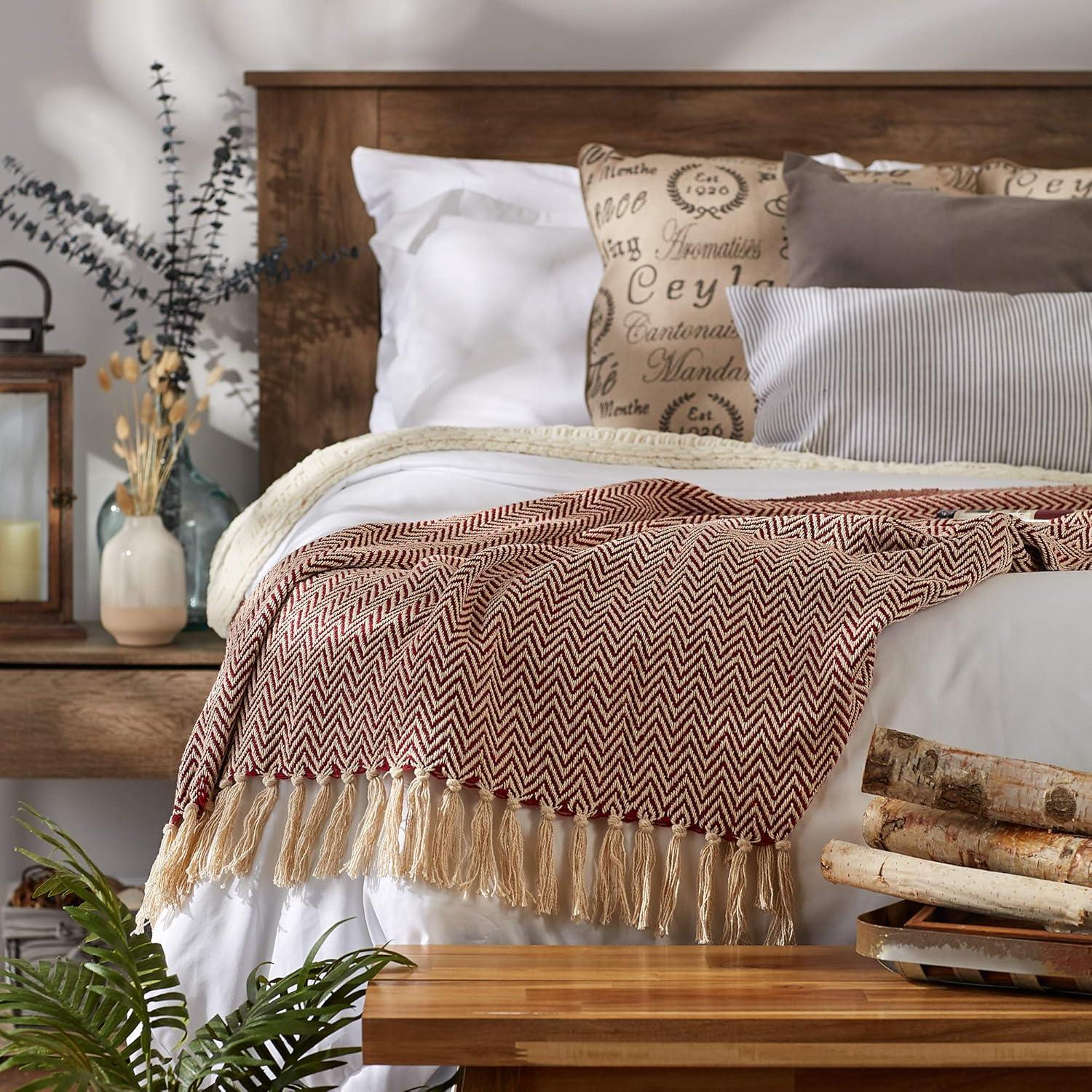 Design Imports Hand Woven Throw Blanket