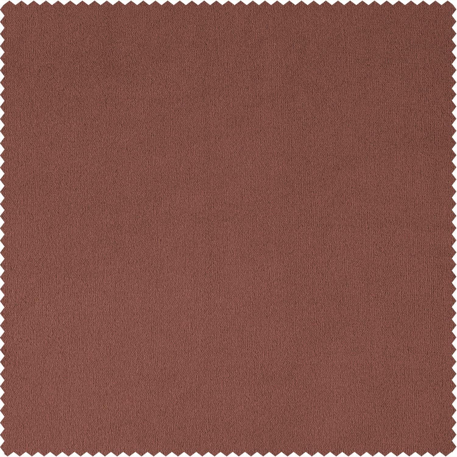 Exclusive Fabrics Signature Velvet Cushion Cover (Set of 2) Crimson Rust