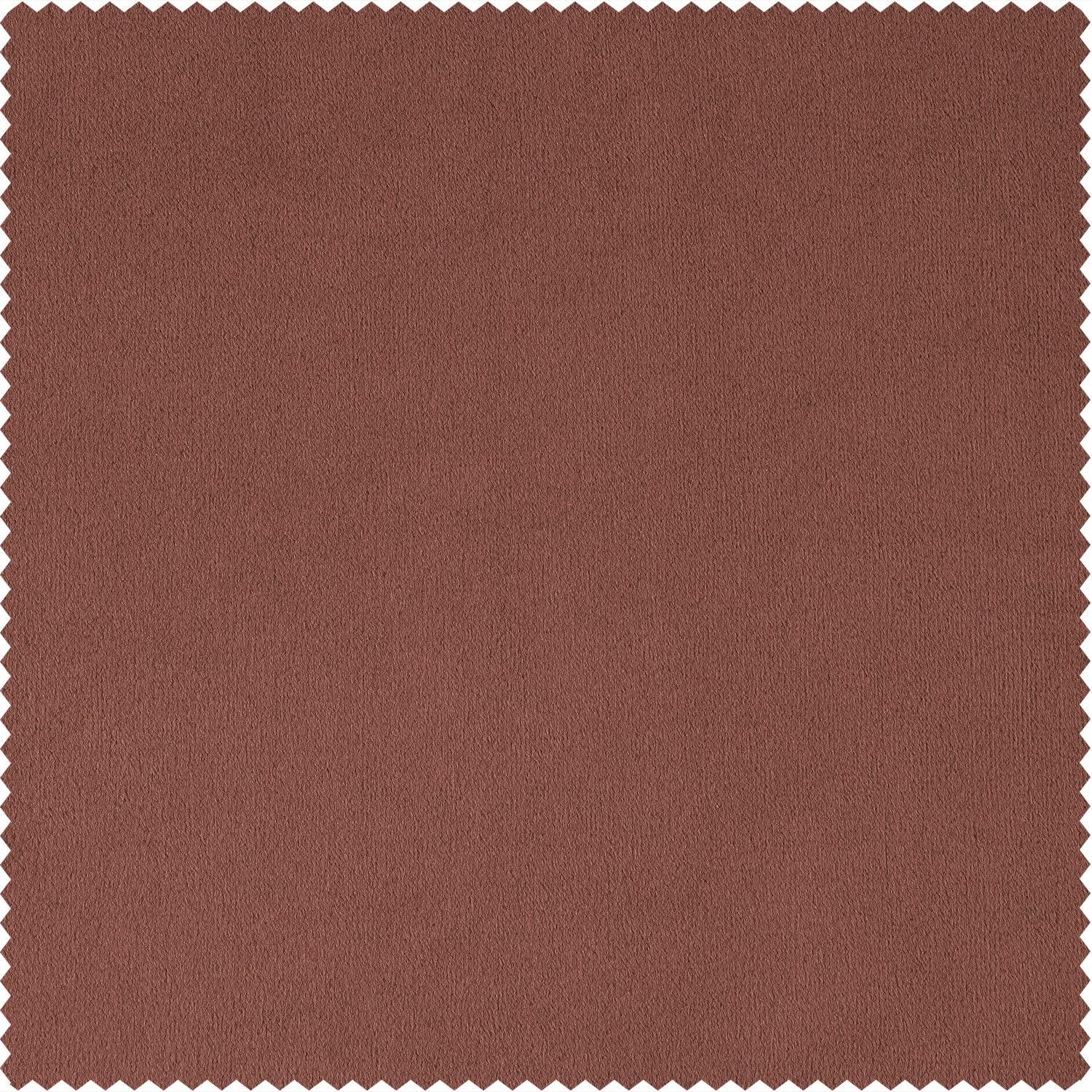 Exclusive Fabrics Signature Velvet Cushion Cover (Set of 2) Crimson Rust