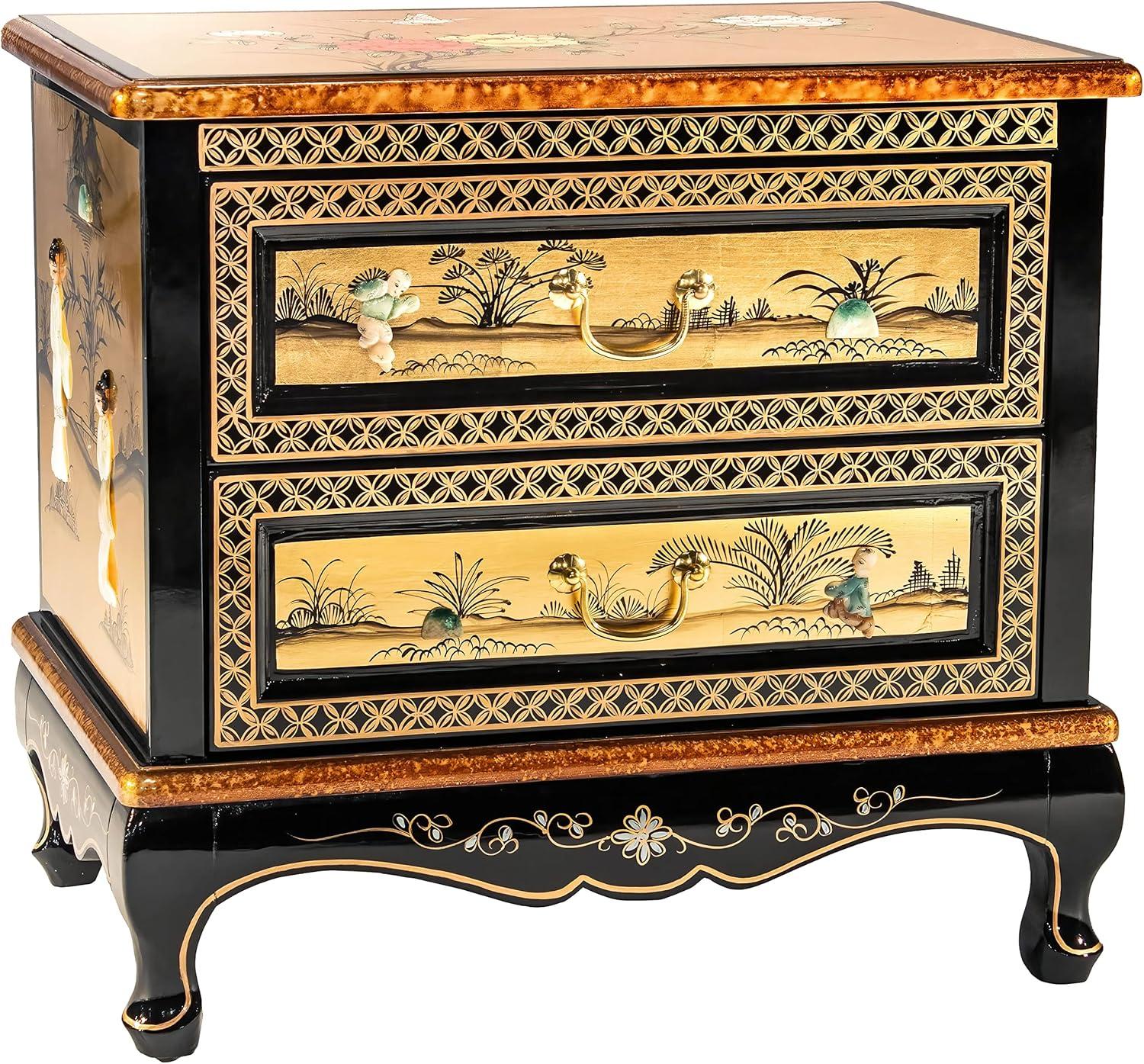 Bloomsbury Market Abigaelle Solid Wood Accent Chest