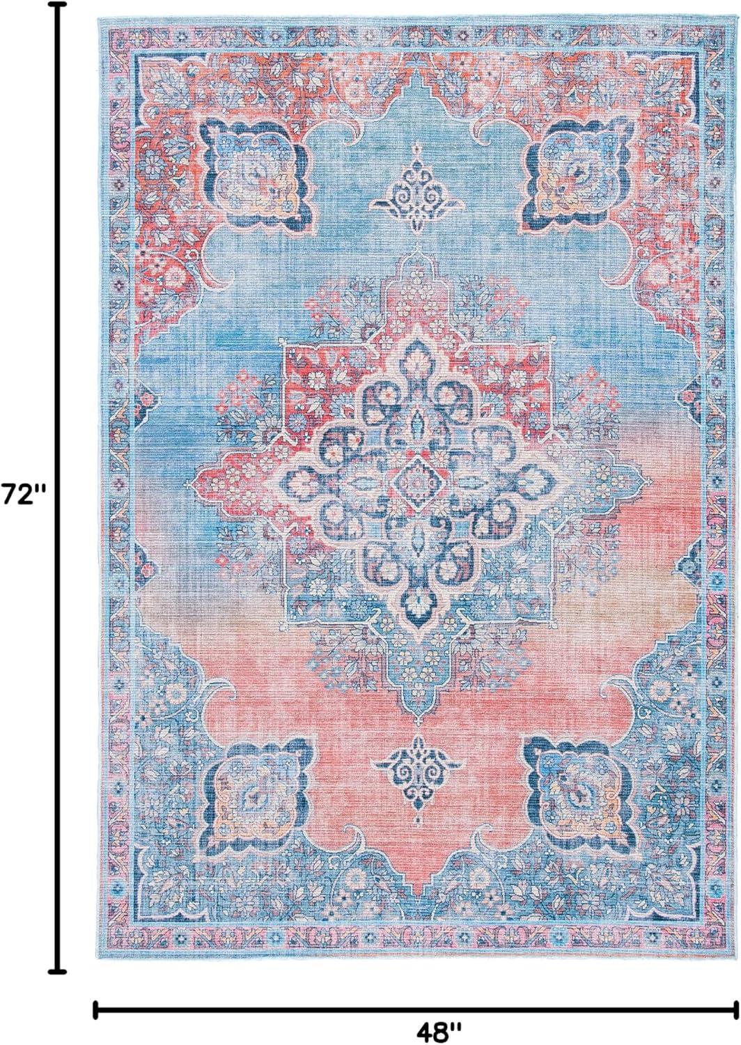 Mistana™ Teen Demetrius Oriental Red/Blue Area Rug