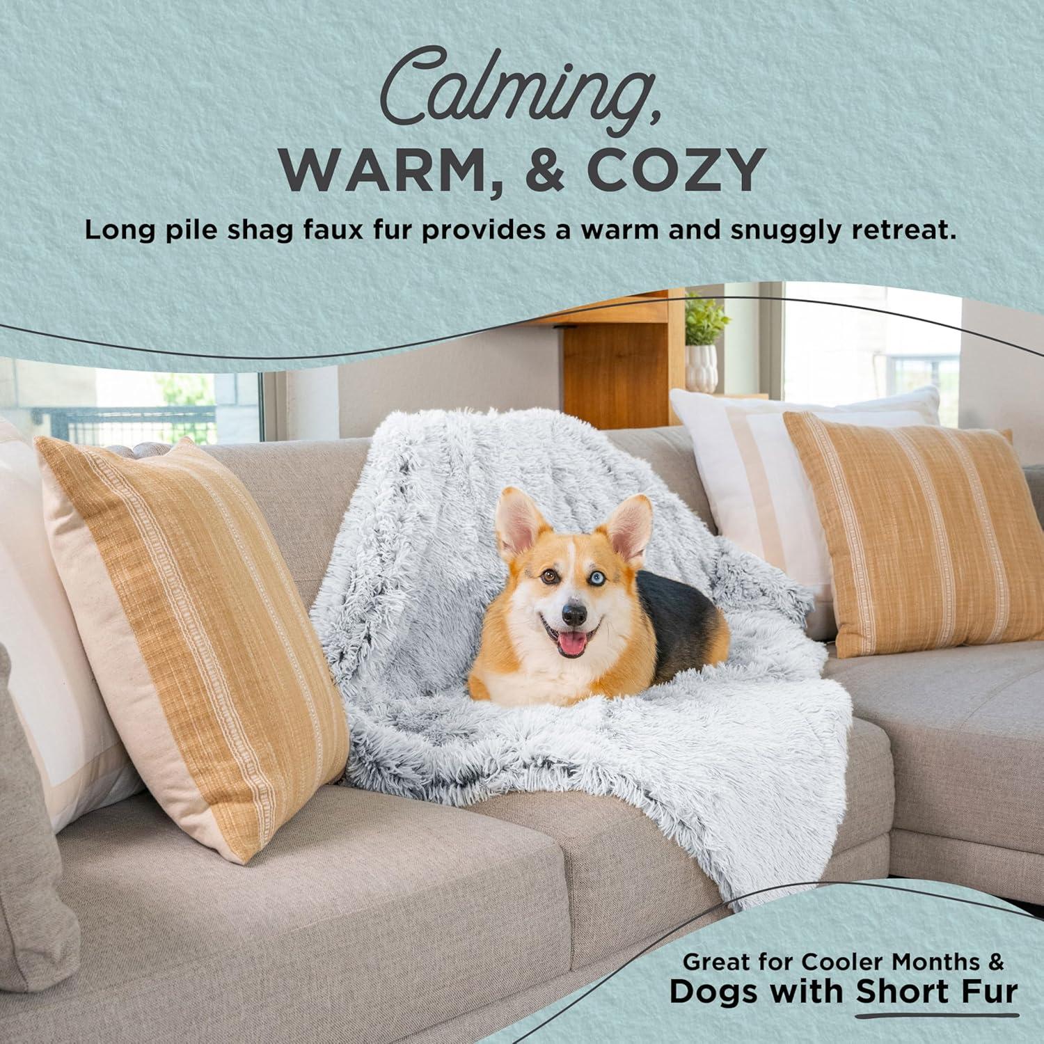 Best Friends By Sheri Best Friends by Sheri Calming Shag Fur Pet Throw Blanket