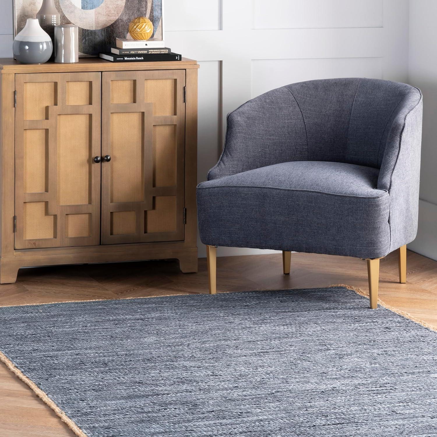 Nuloom Sabby Hand Woven Leather Flatweave Indoor Area Rug, 3' x 5'