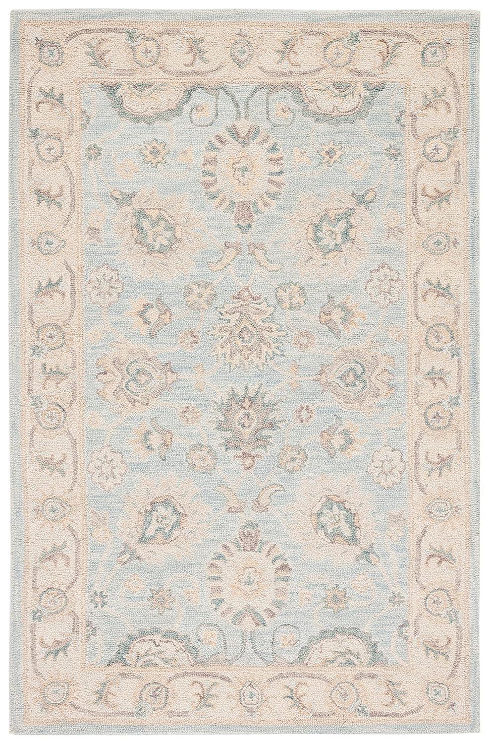 Blossom BLM702 Hand Tufted Area Rug - Grey/Multi - 5'x8' - Safavieh.