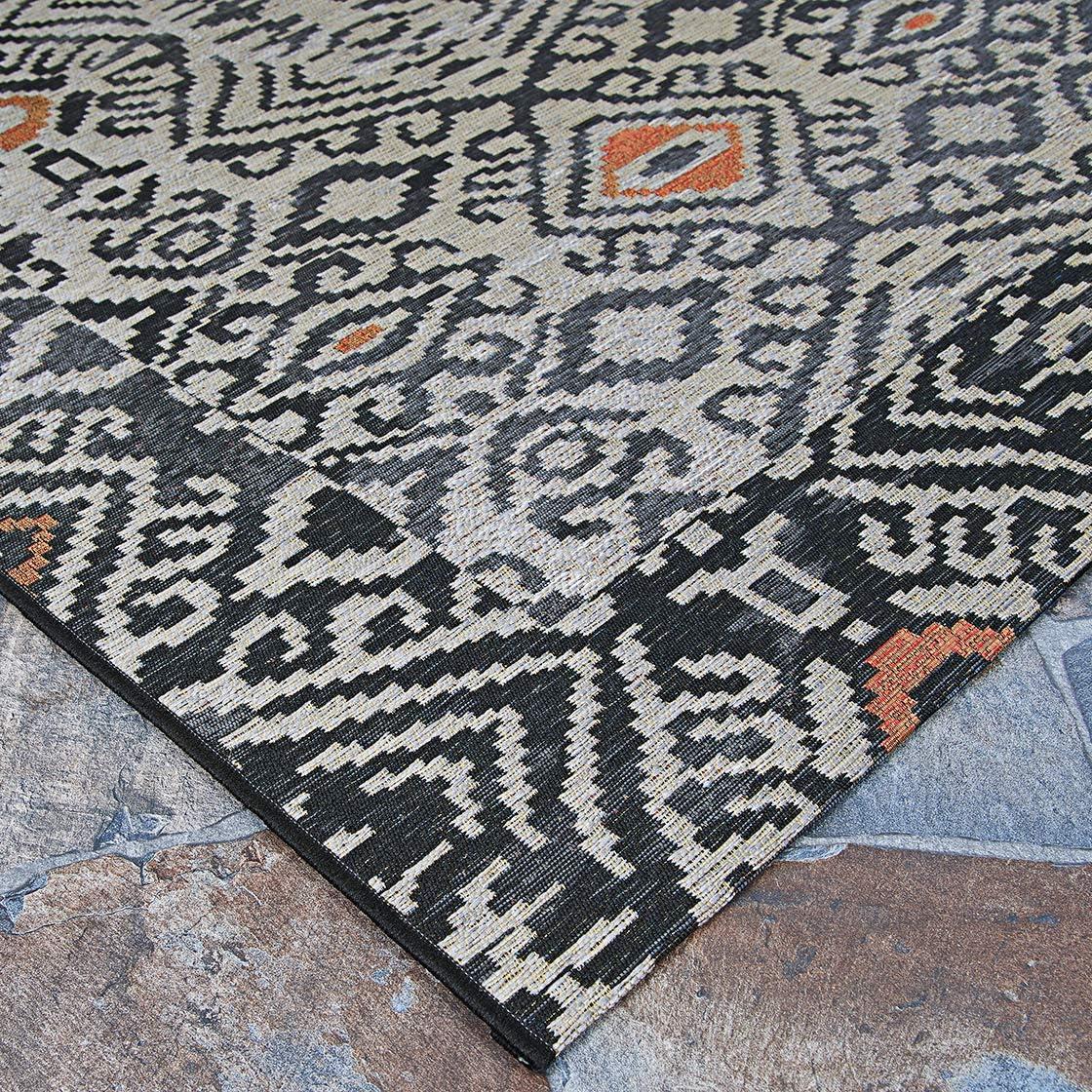 Couristan Dolce Mala Indoor/Outdoor Area Rug, 5'3" x 7'6", Smoke