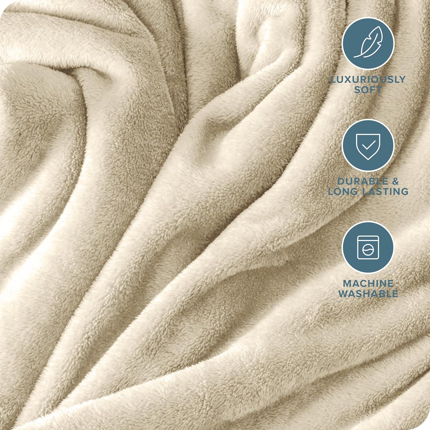 Microplush Fleece Bed Blanket by Bare Home