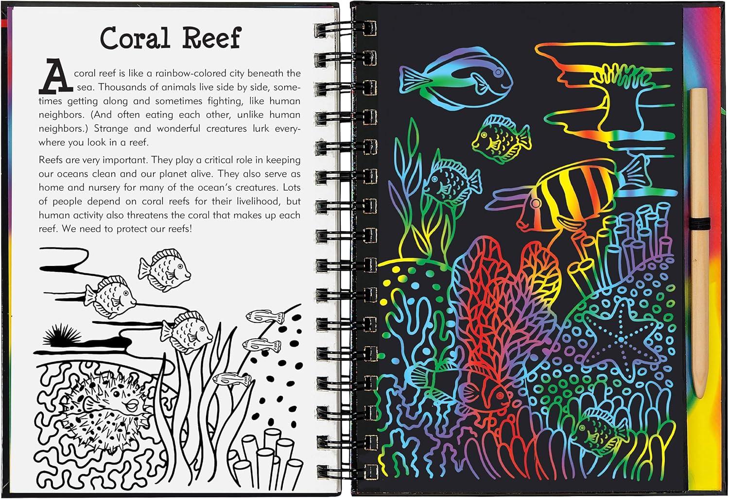 Scratch and Sketch Trace-Along Scratch & Sketch Coral Reefs, (Hardcover)