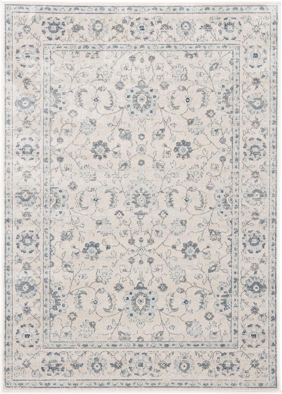 SAFAVIEH Vintage Sloane Oriental Area Rug, Slate/Cream, 3'3" x 4'7"