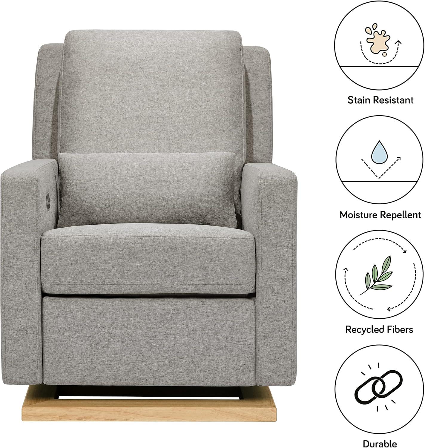 Sigi Electronic Recliner And Glider In Eco-Performance Fabric With USB Port | Water Repellent & Stain Resistant