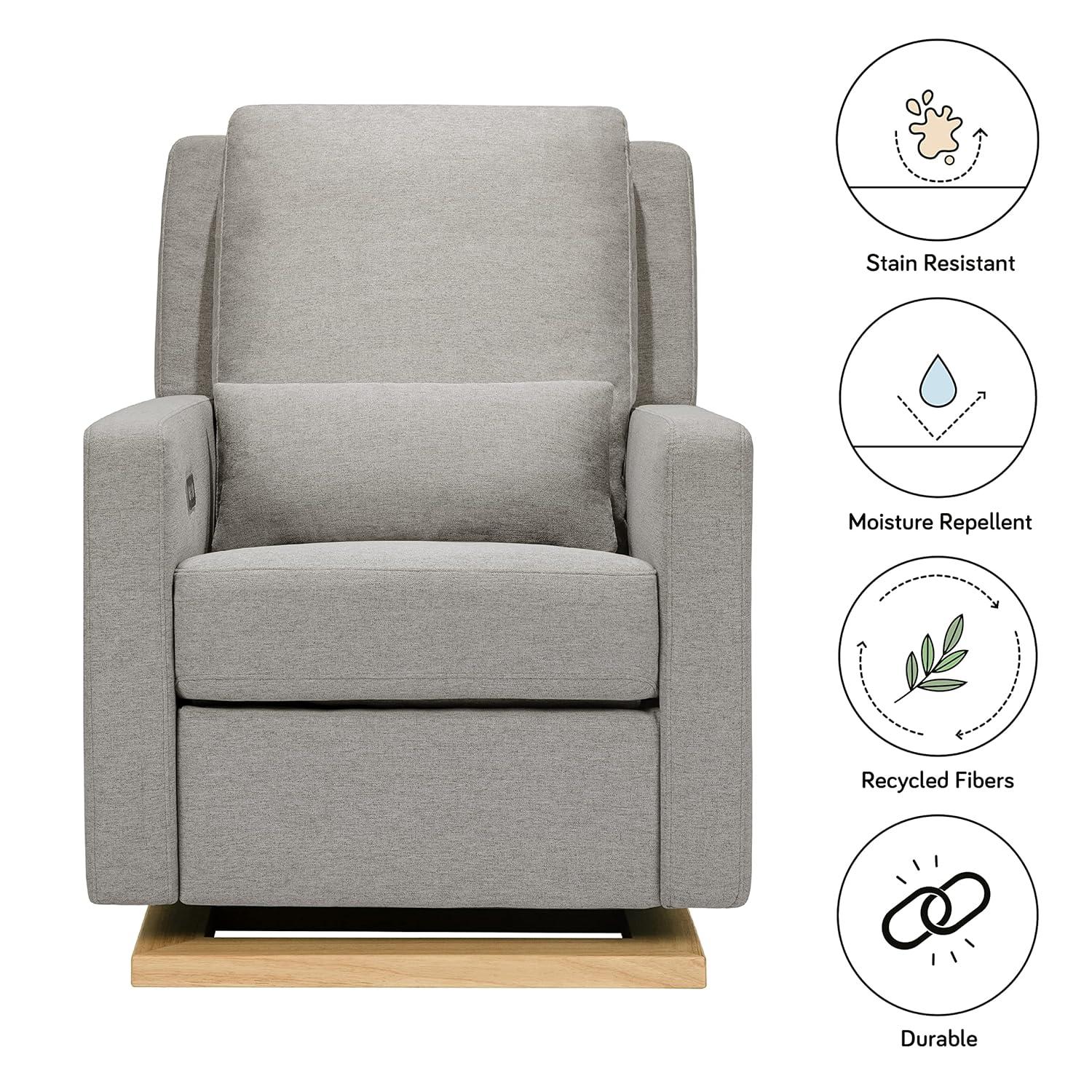 Sigi Electronic Recliner And Glider In Eco-Performance Fabric With USB Port | Water Repellent & Stain Resistant
