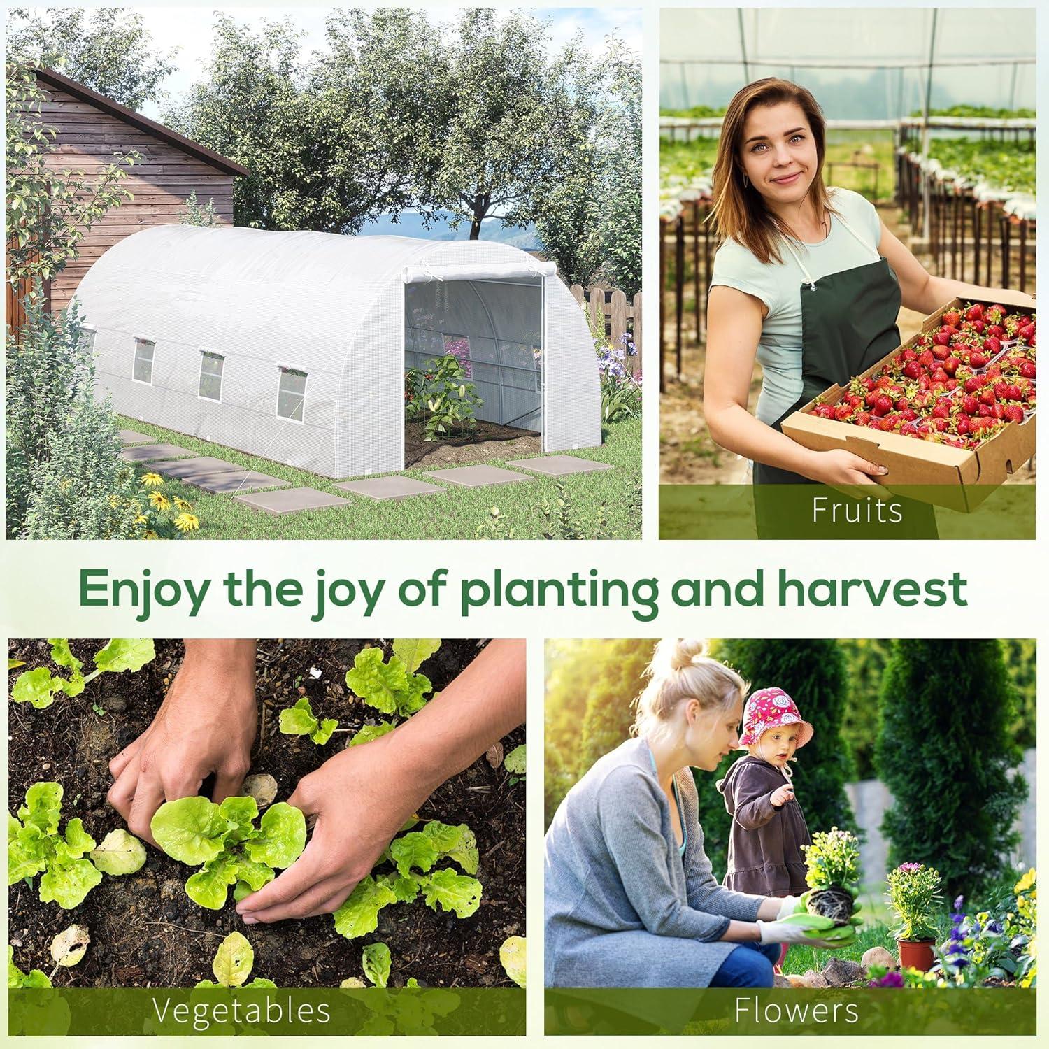 Outsunny 9.75 W x 19.75" D Greenhouse