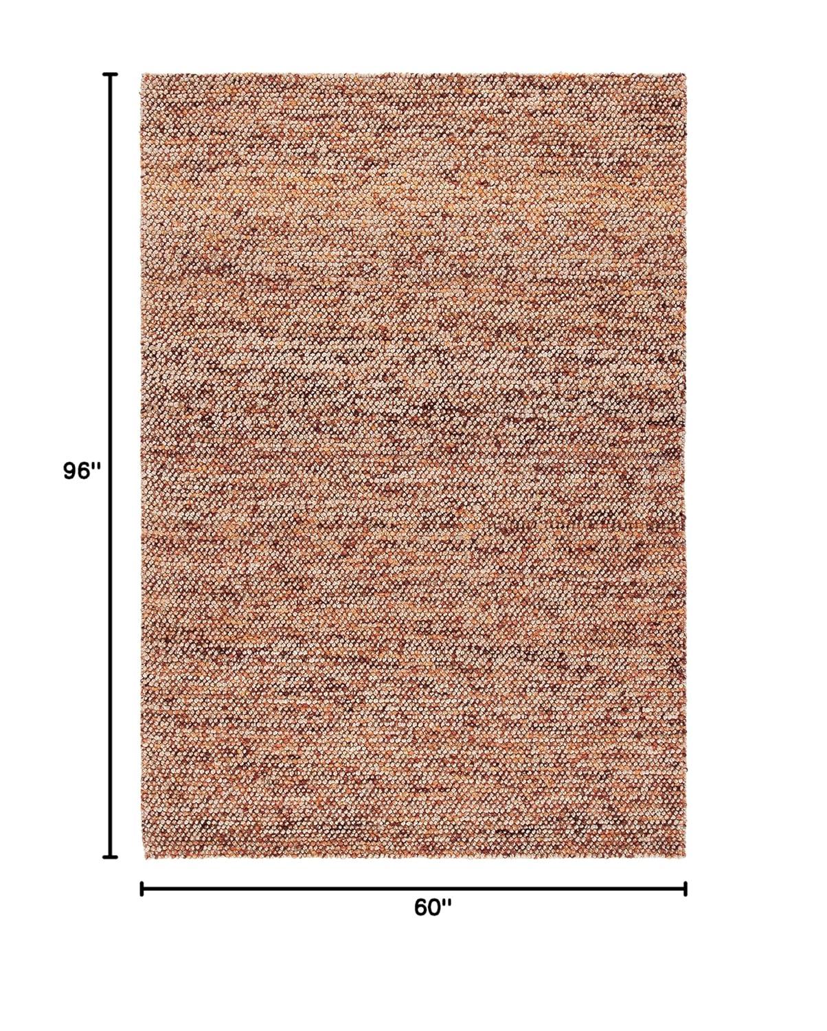 Bohemian BOH901 Hand Woven Indoor Area Rug - Natural/Rust - 5'x8' - Safavieh