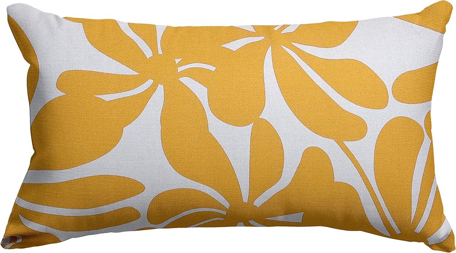 Majestic Home Goods Plantation Floral Indoor/Outdoor Reversible Throw Pillow