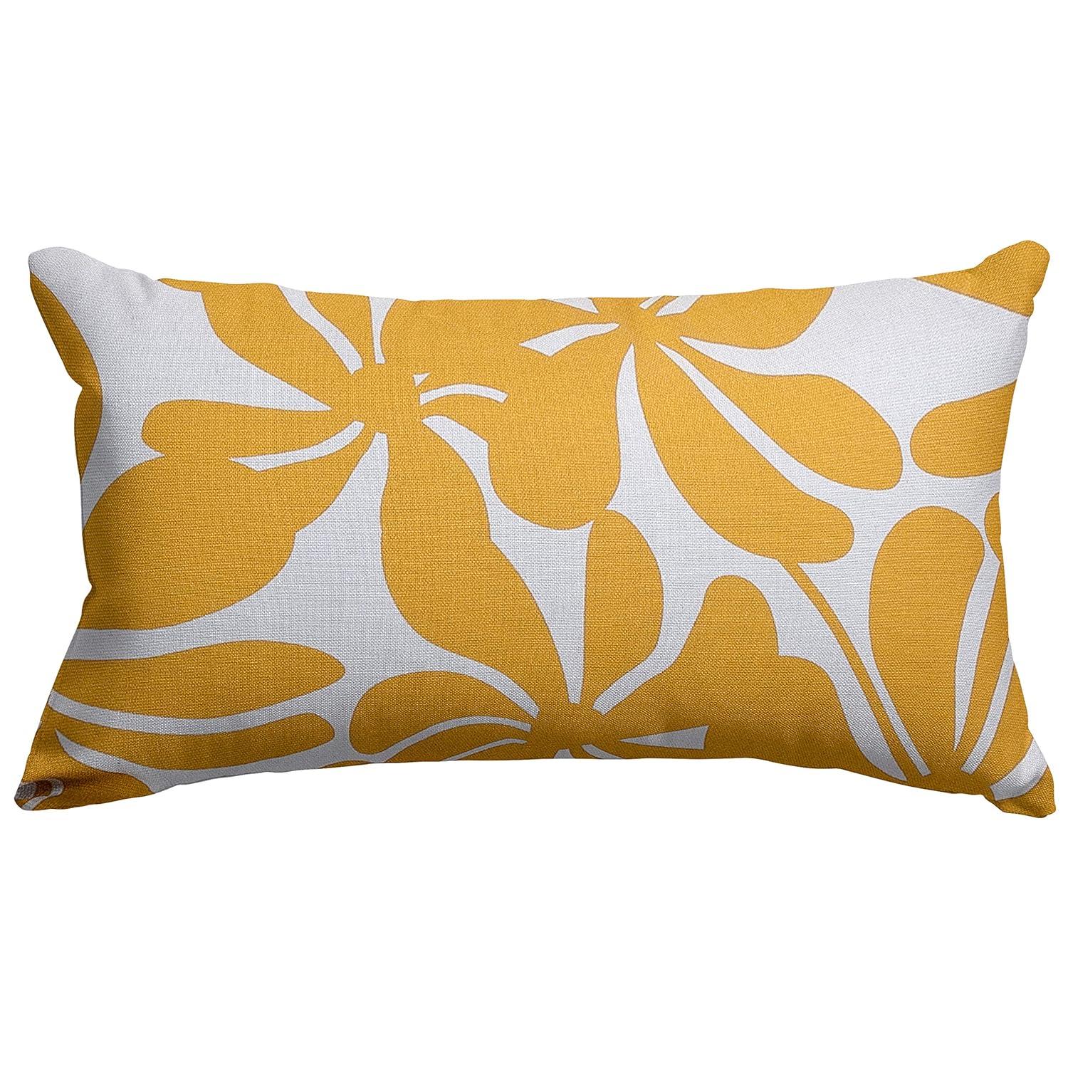 Majestic Home Goods Plantation Floral Indoor/Outdoor Reversible Throw Pillow