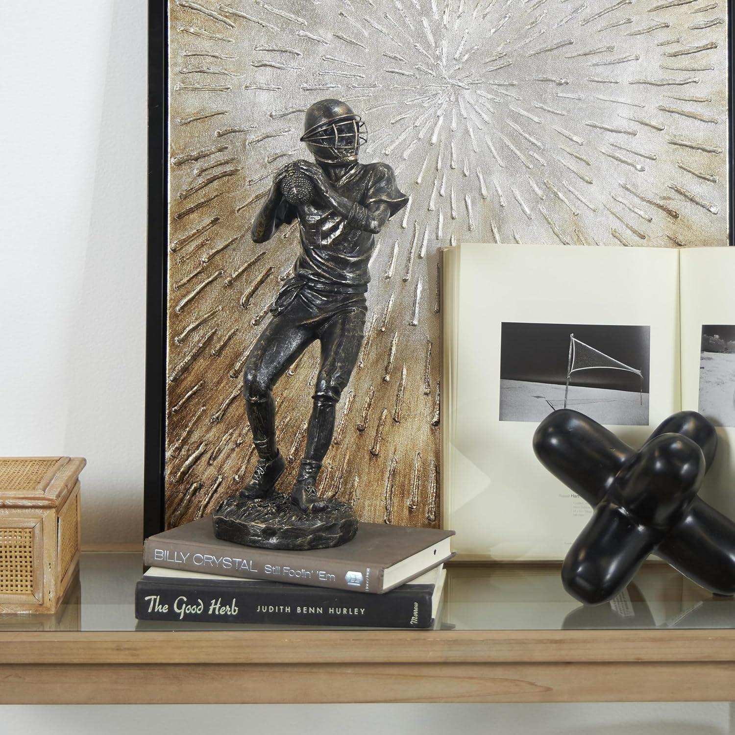 5"W, 11"H Dark Gray Polystone Hands Sculpture, by DecMode (3 Count)