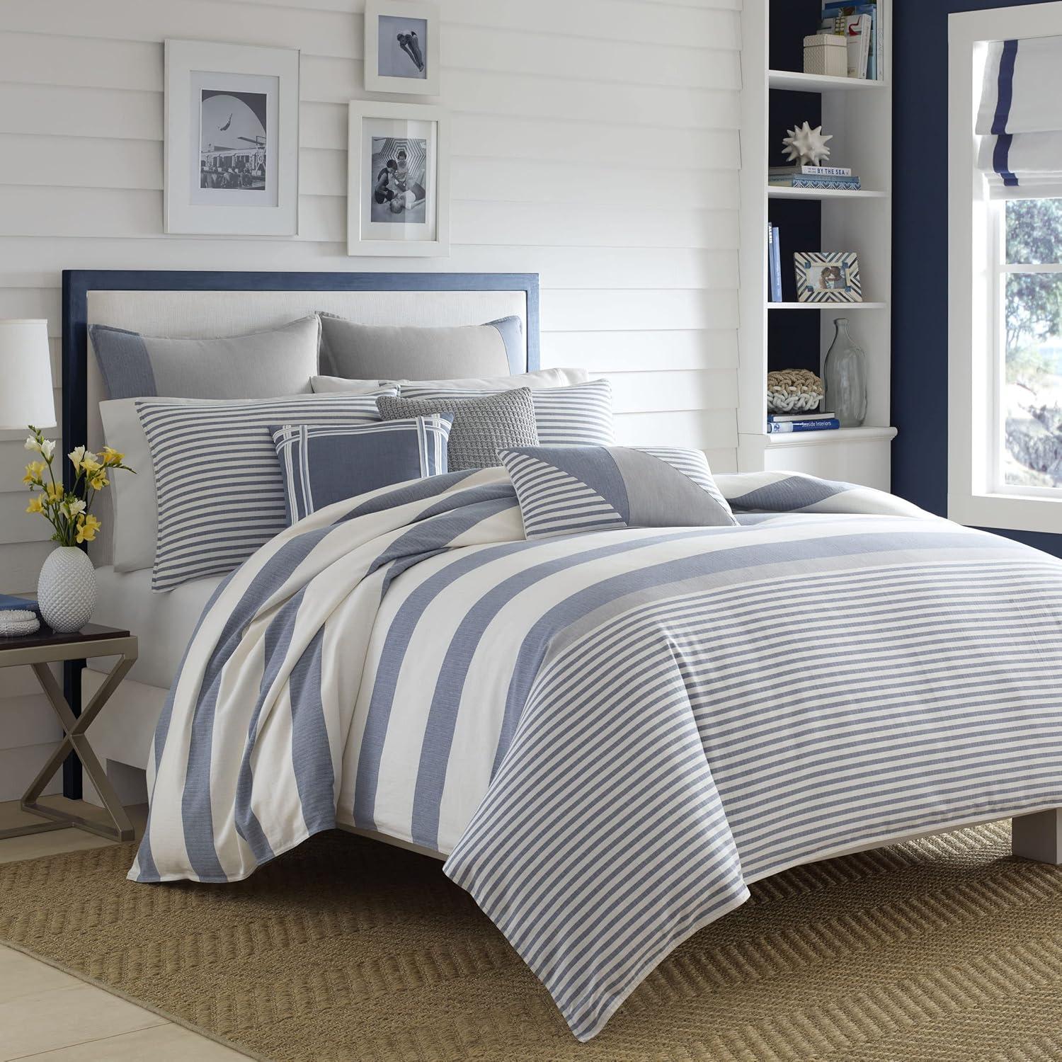 Nautica Nautica Fairwater Cotton Blue Duvet Cover Set