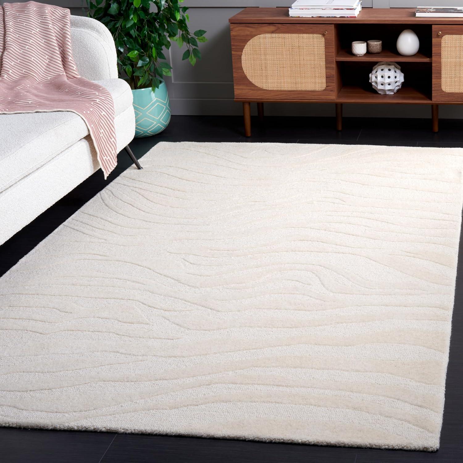 SAFAVIEH Rodeo Drive Sherman Abstract Area Rug, Ivory, 5' x 8'