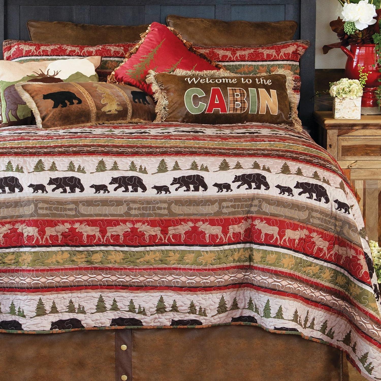 Cabin & Lodge Stripe Quilt Set