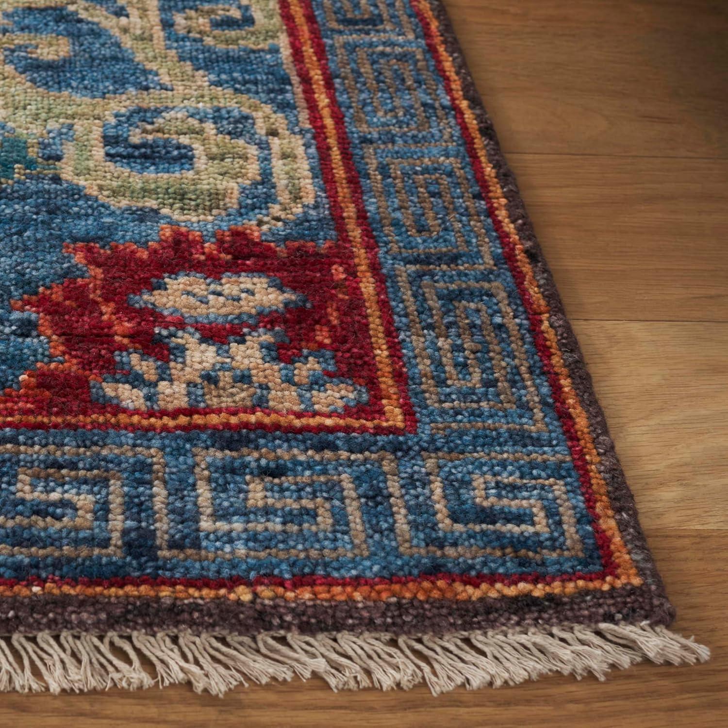 Safavieh Sultanabad Hand Knotted Wool/Cotton Floral Rug in Red/Green/Blue