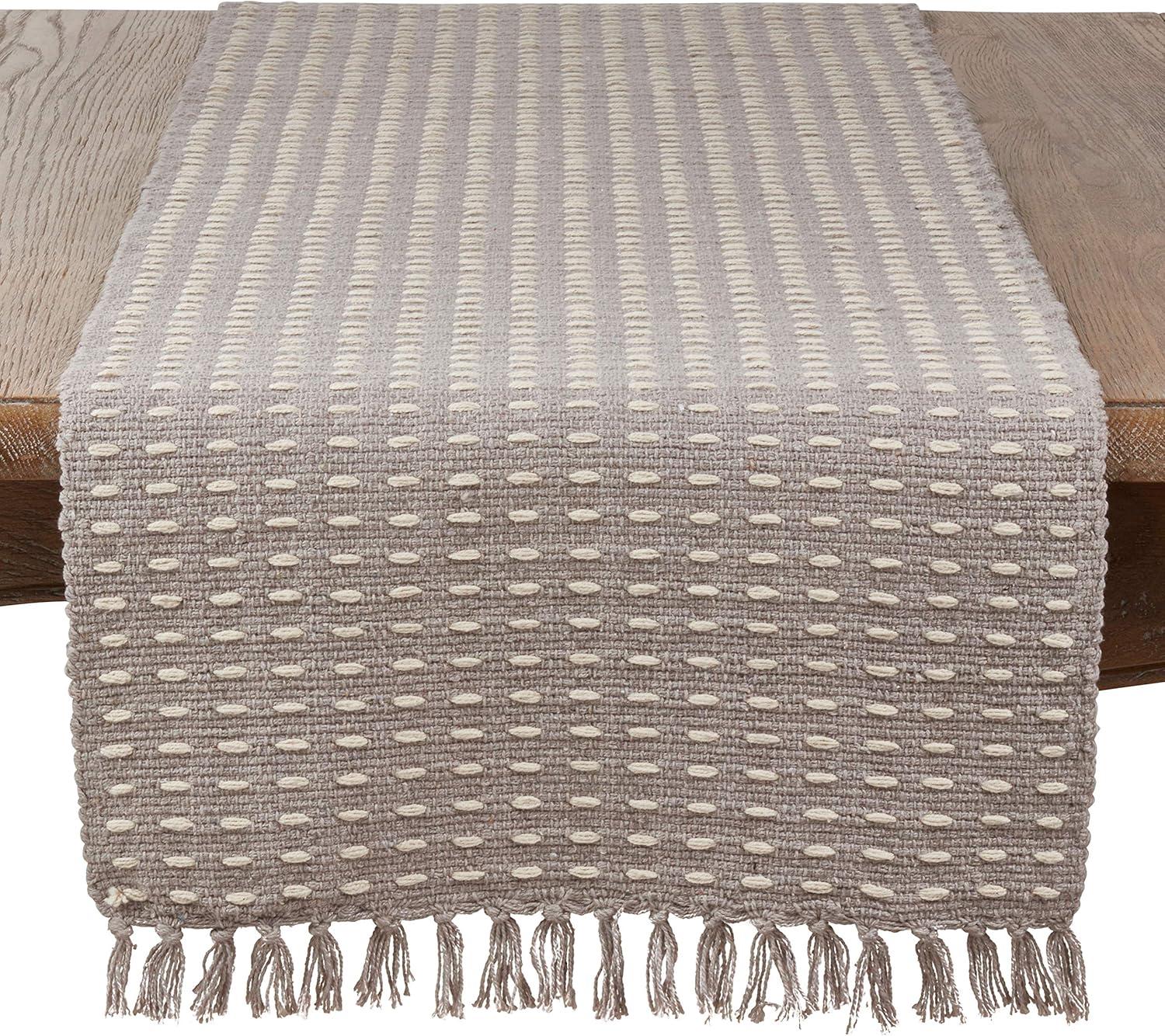 Saro Lifestyle Dashed Woven Design Runner