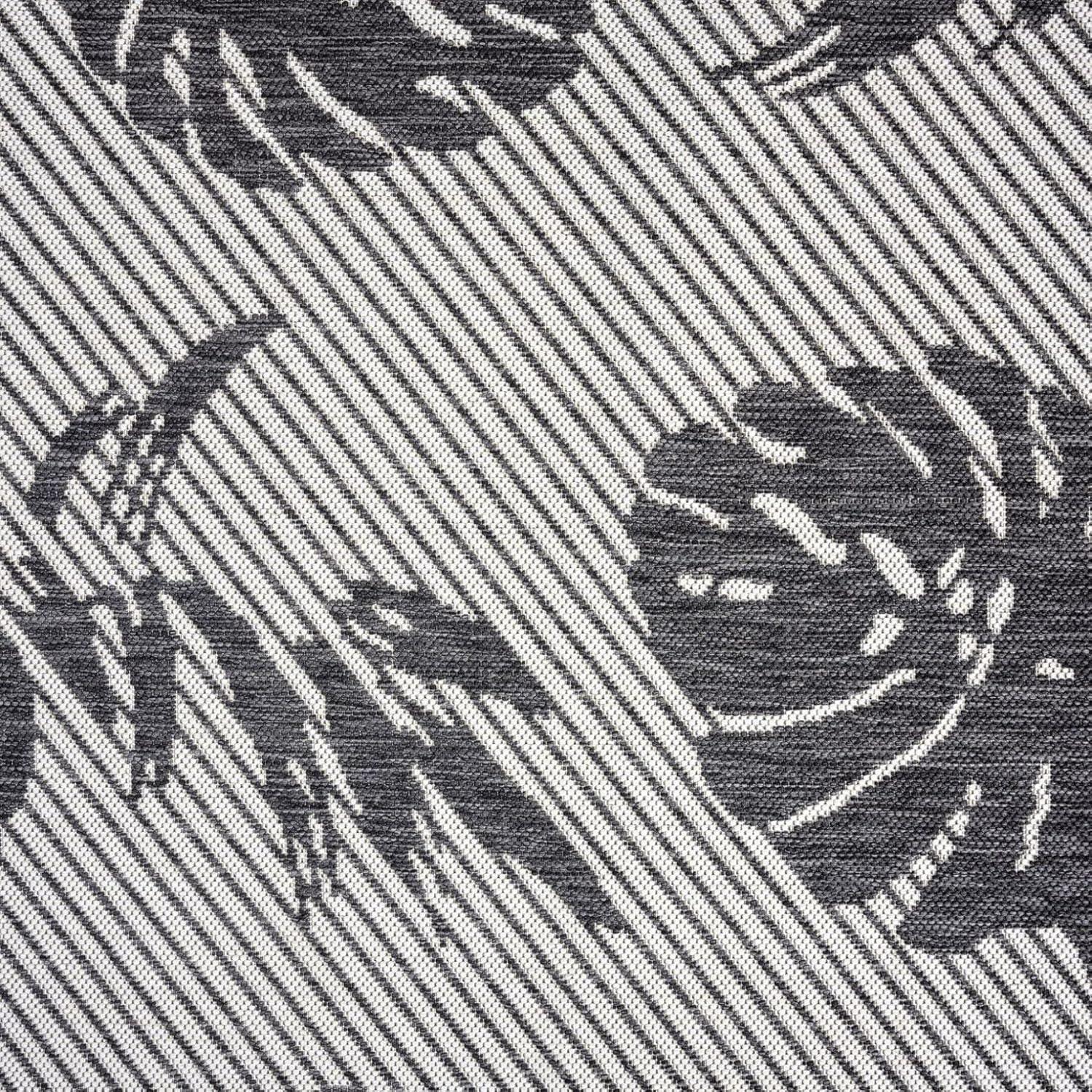 Tommy Bahama Palm Coastal Indoor/Outdoor Area Rug, Charcoal Gray