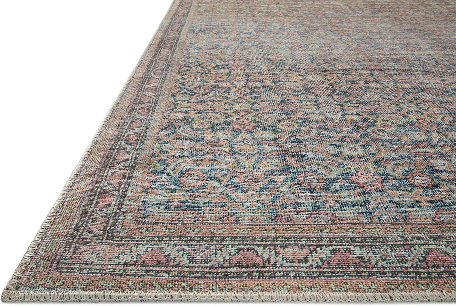 Loloi II Adrian Denim / Multi 3'-6" X 5'-6" Accent Rug