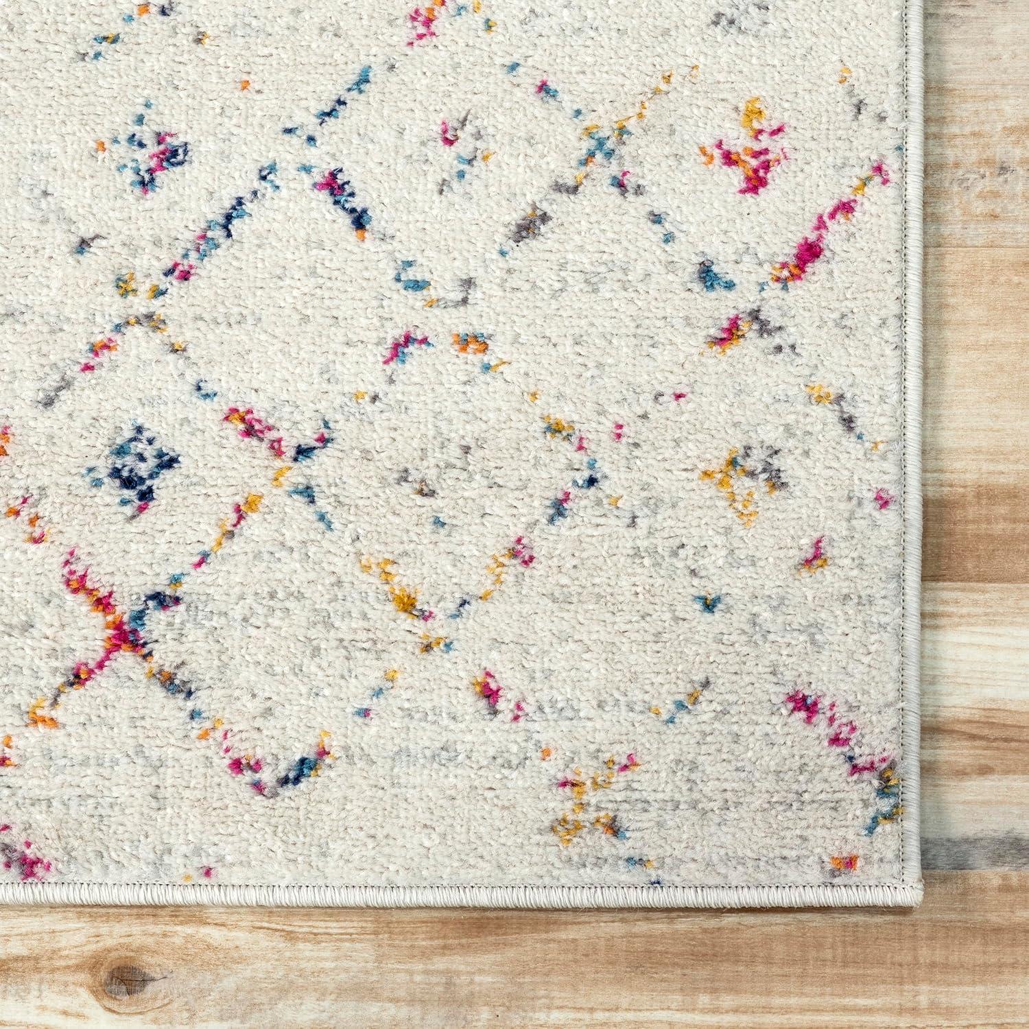 nuLOOM Moroccan Blythe Light Multi 6' 7" x 9' Transitional Area Rug