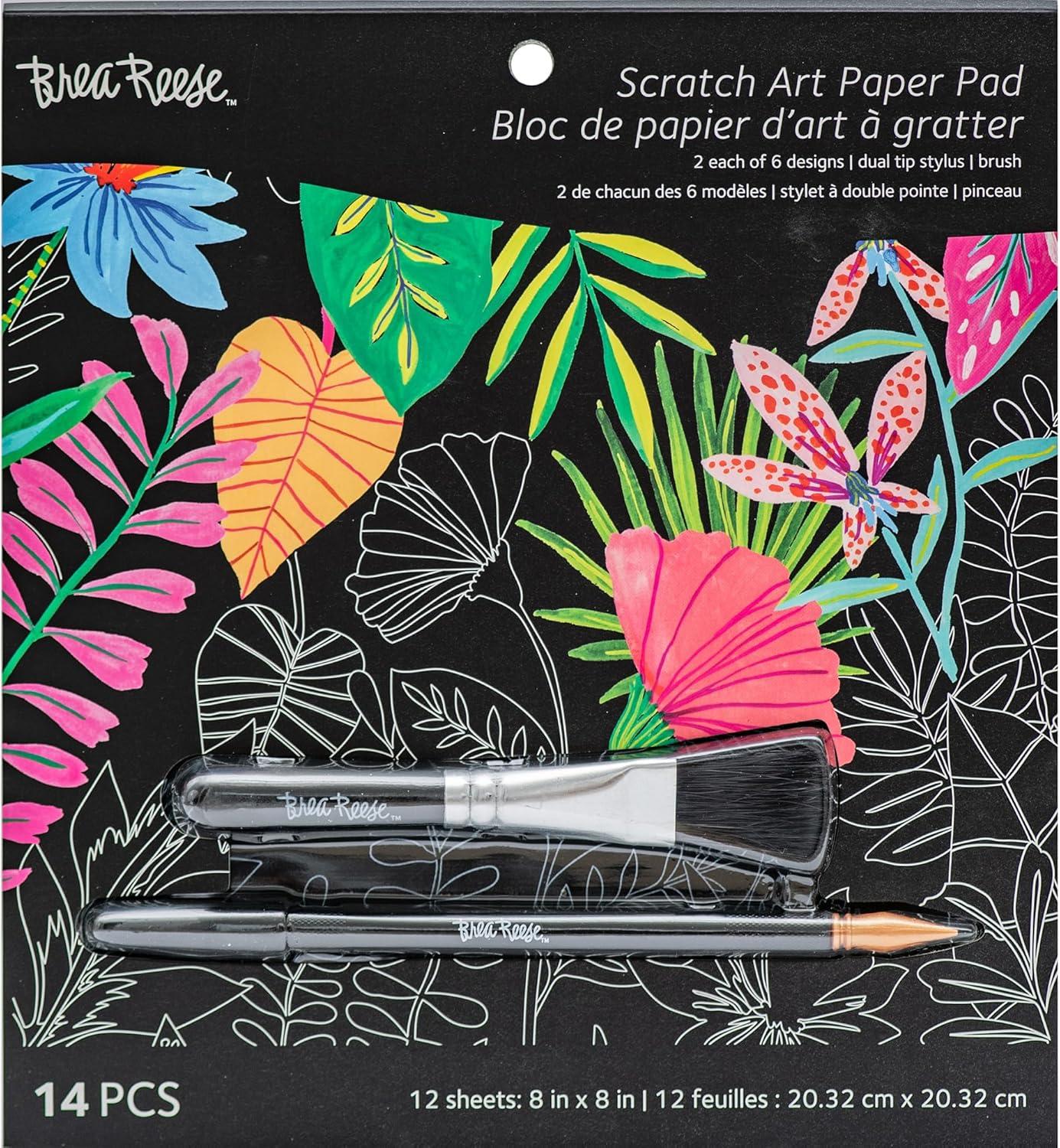 Momenta: Brea Reese Scratch Art Paper Pad - Tropical