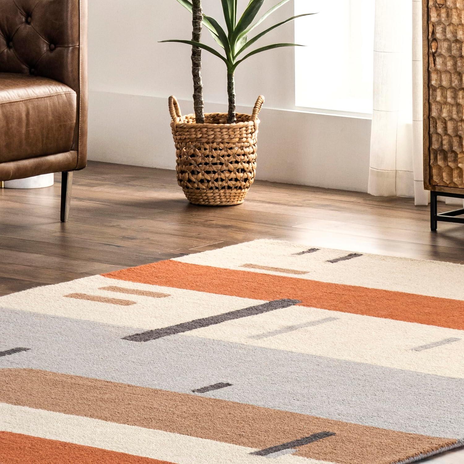 Nuloom Cori Wool Abstract Contemporary Indoor Area Rug