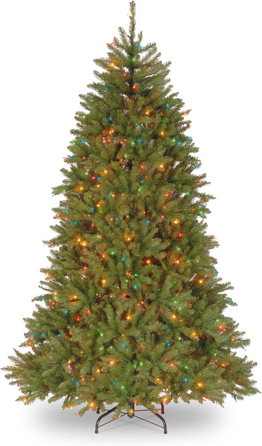 National Tree Company 4.5' Pre-Lit Dunhill Fir Hinged Artificial Christmas Tree with Clear Lights