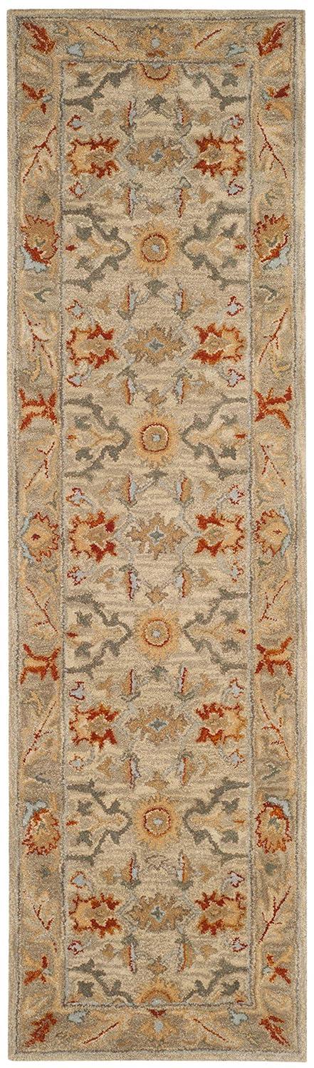 Antiquity AT63 Hand Tufted Runner Rug - Beige/Multi - 2'3"x10' - Safavieh.