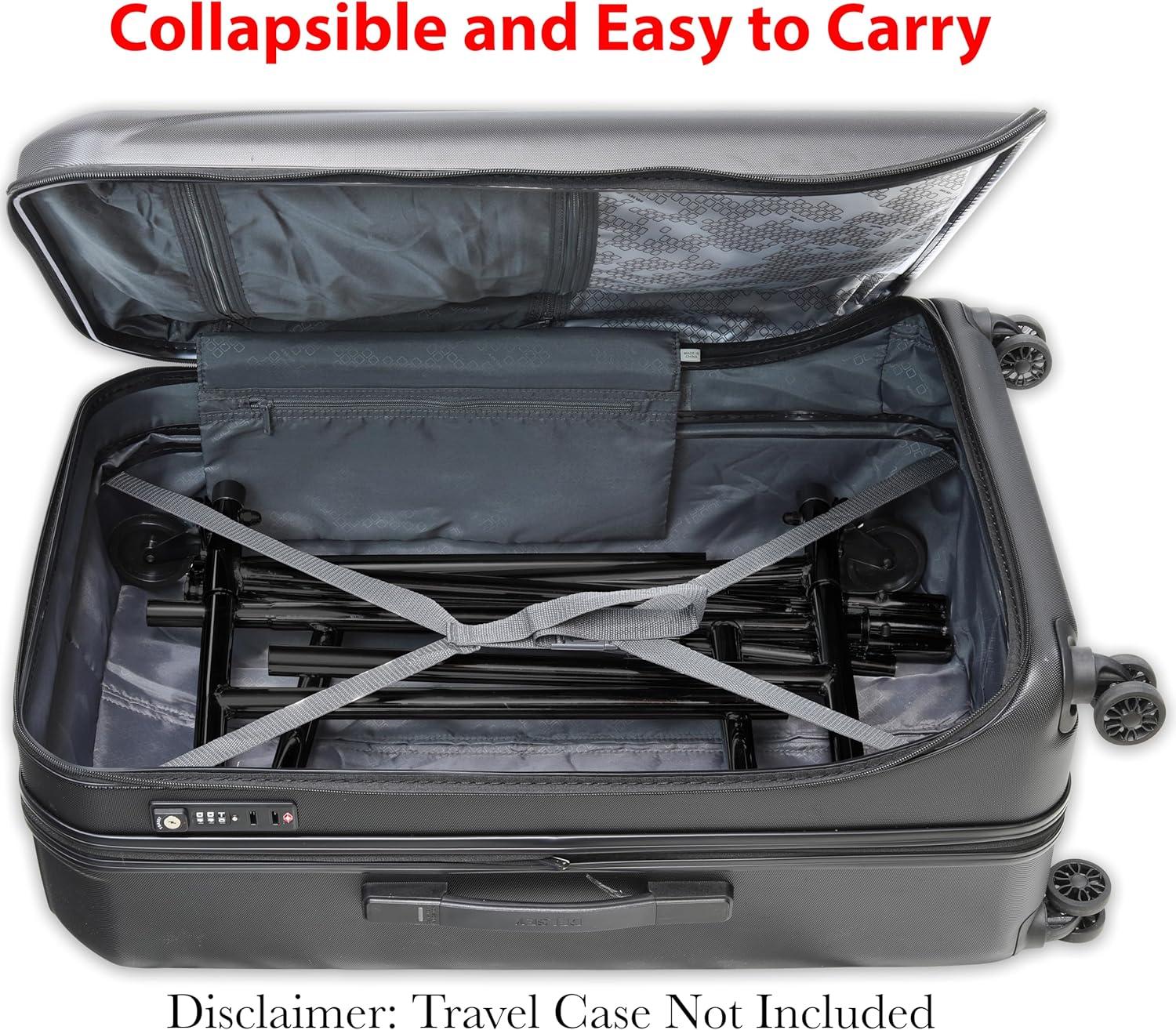 Chrome Rectangular Portable Clothing Garment Rack