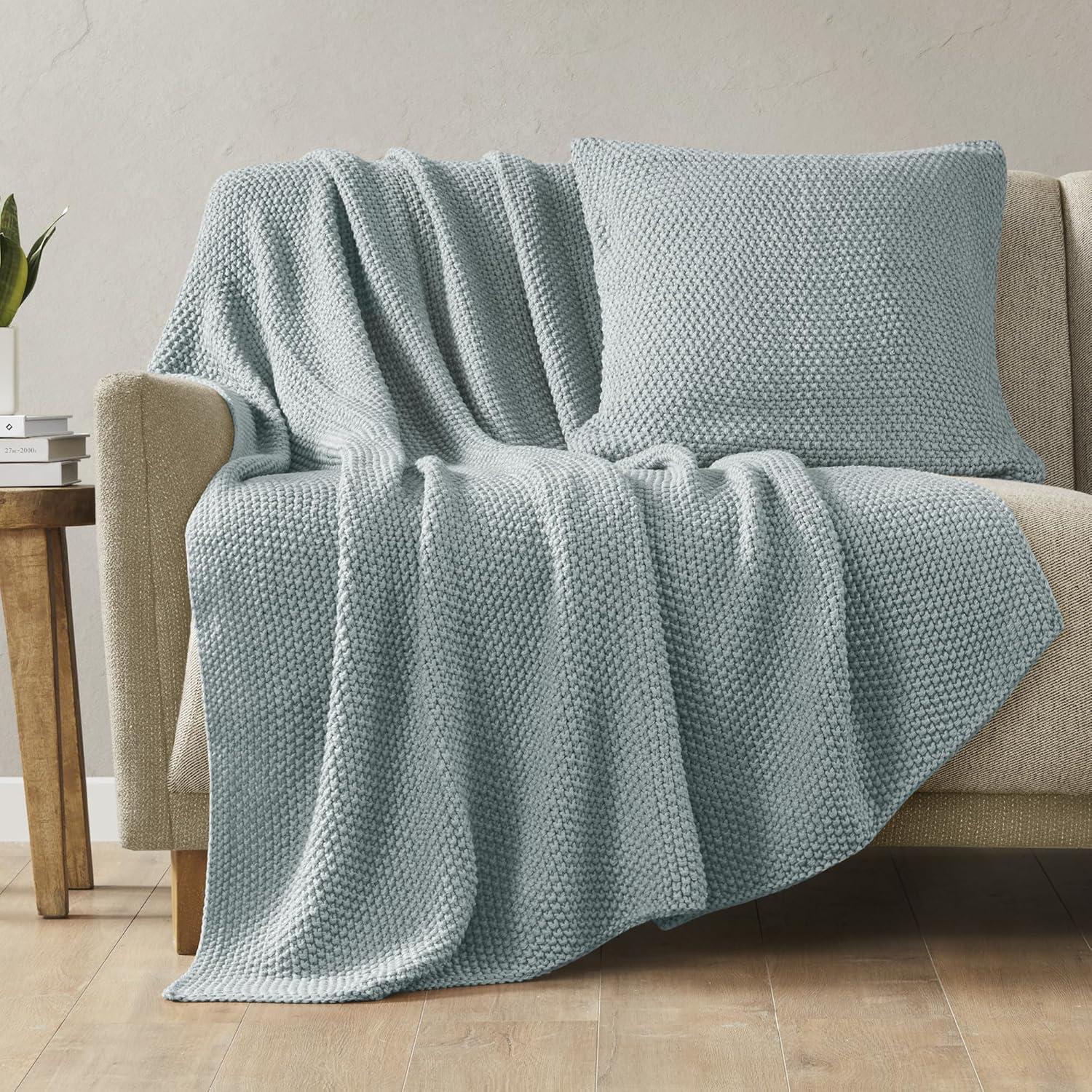 INK+IVY Tino Knit Square Euro Pillow Sham