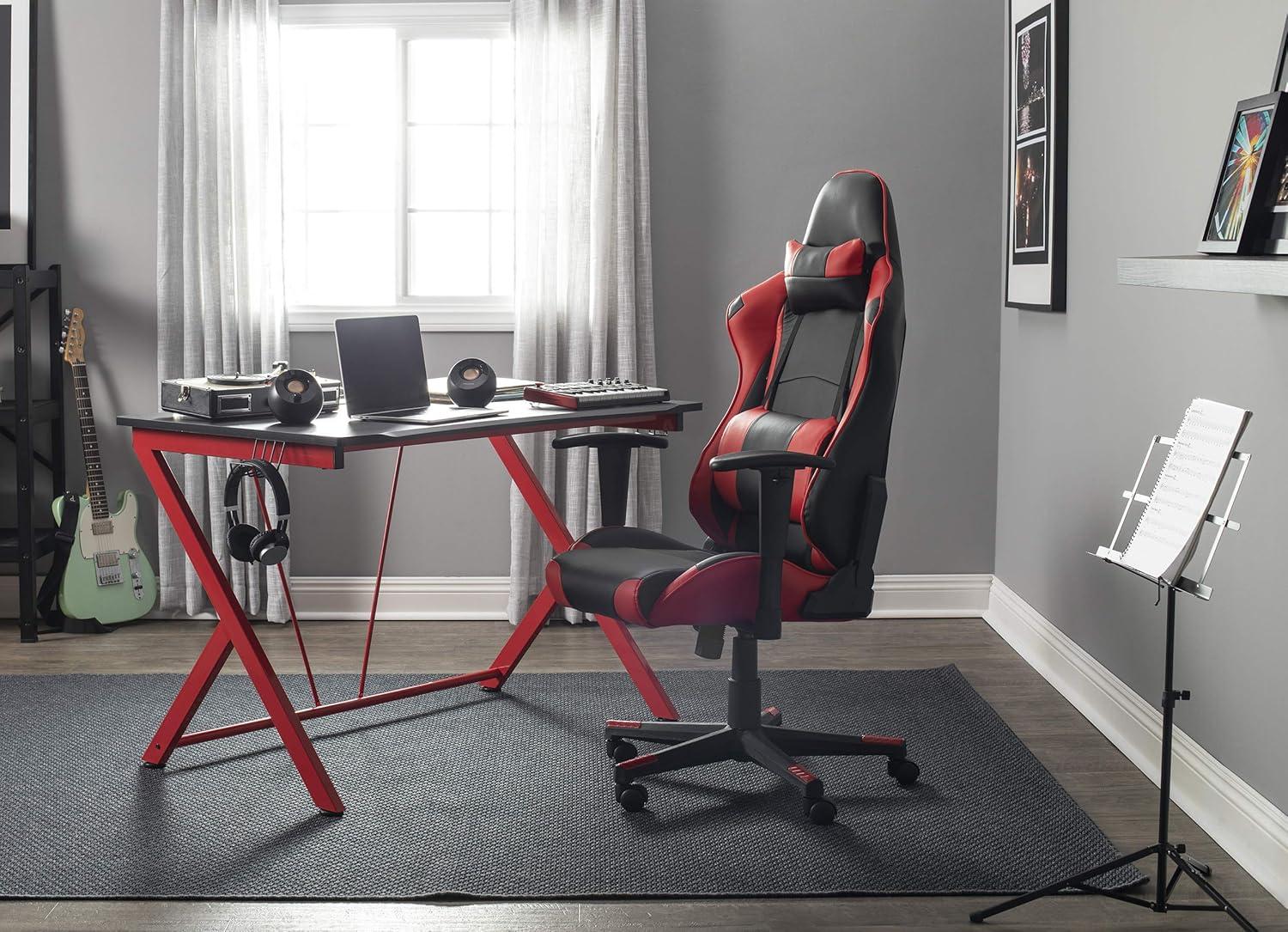 High Back Ergonomic Gamer/Office Chair Red/Black - SD Gaming