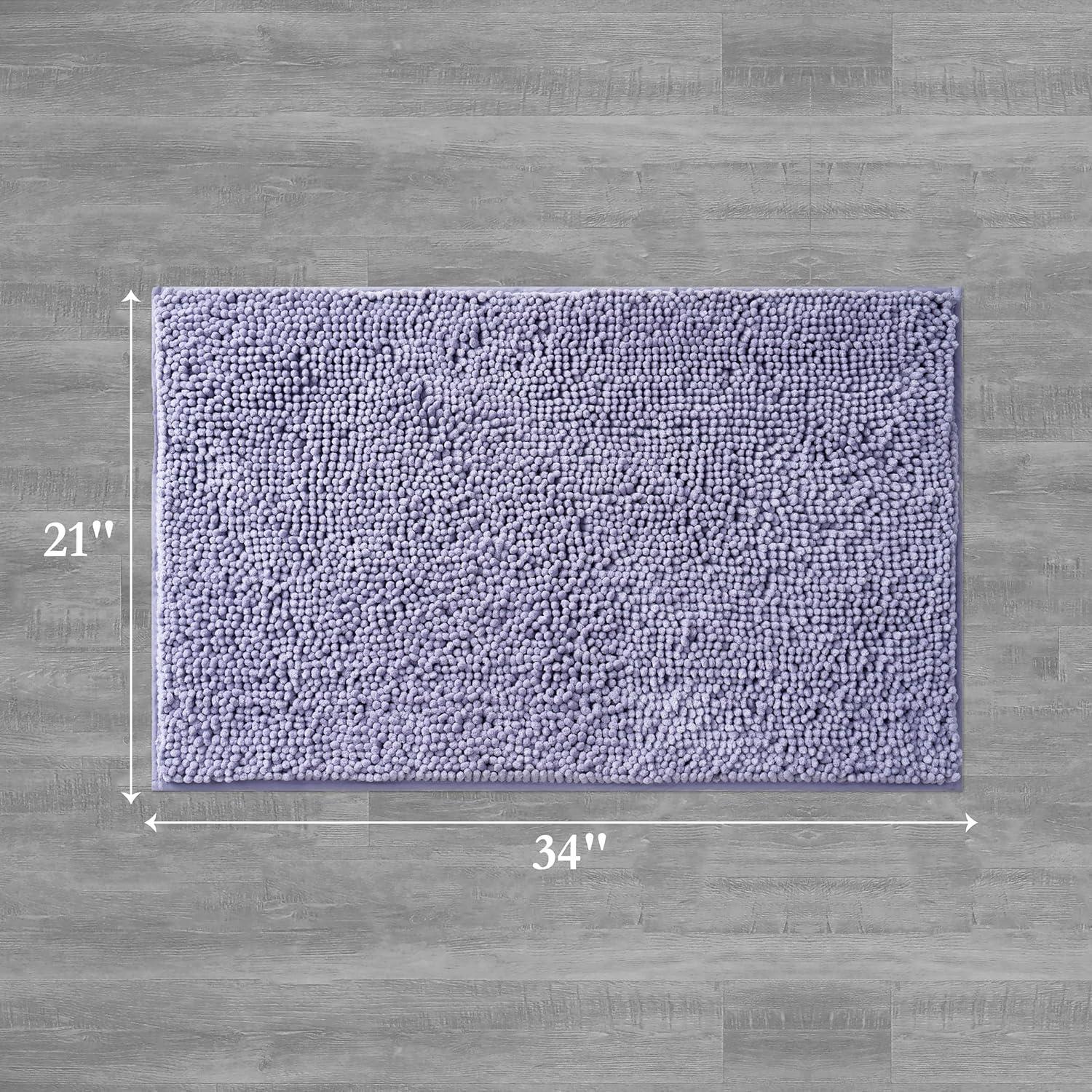 Resort Collection Chenille Plush Loop Bath Mats