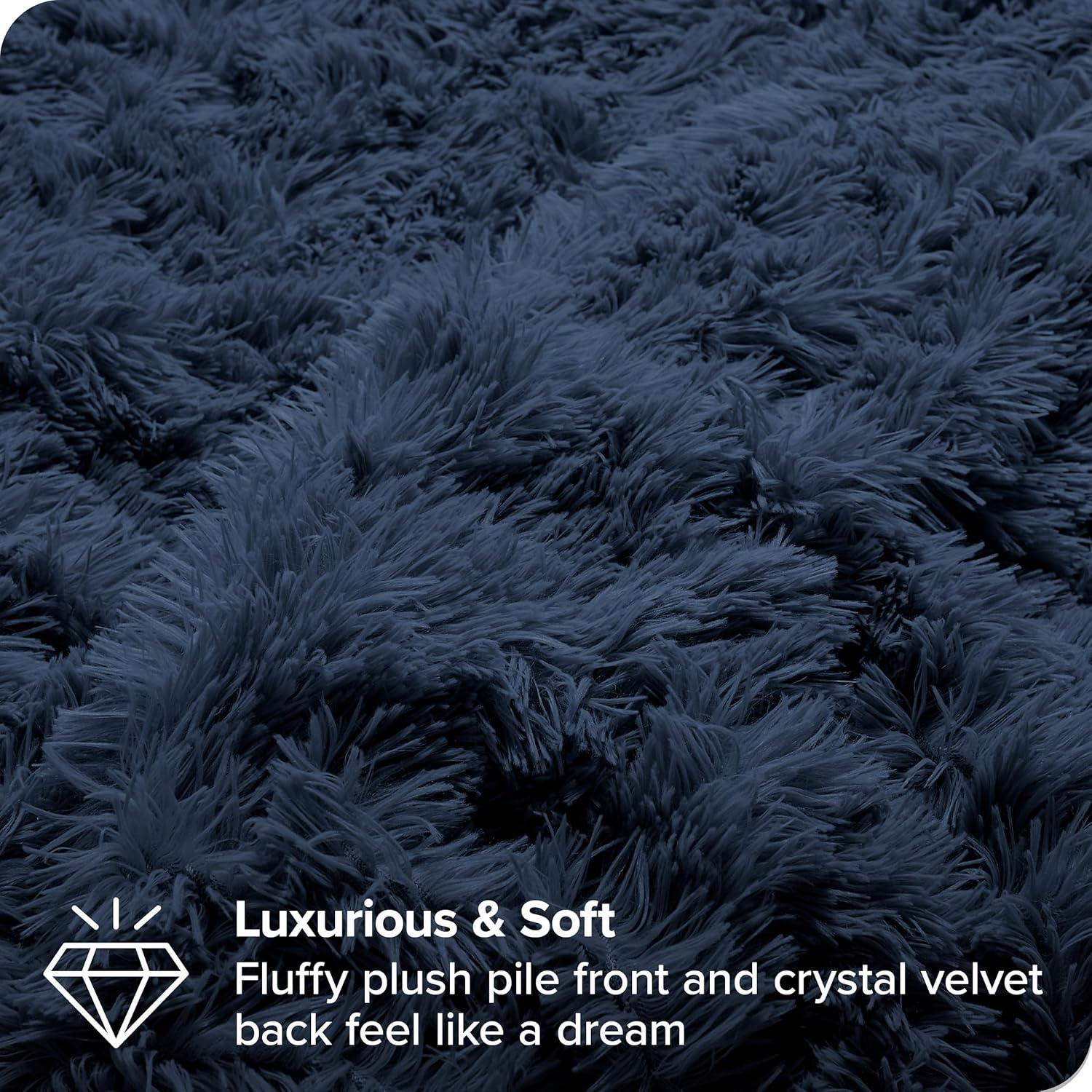 Bare Home Shaggy Fleece Plush Duvet Cover