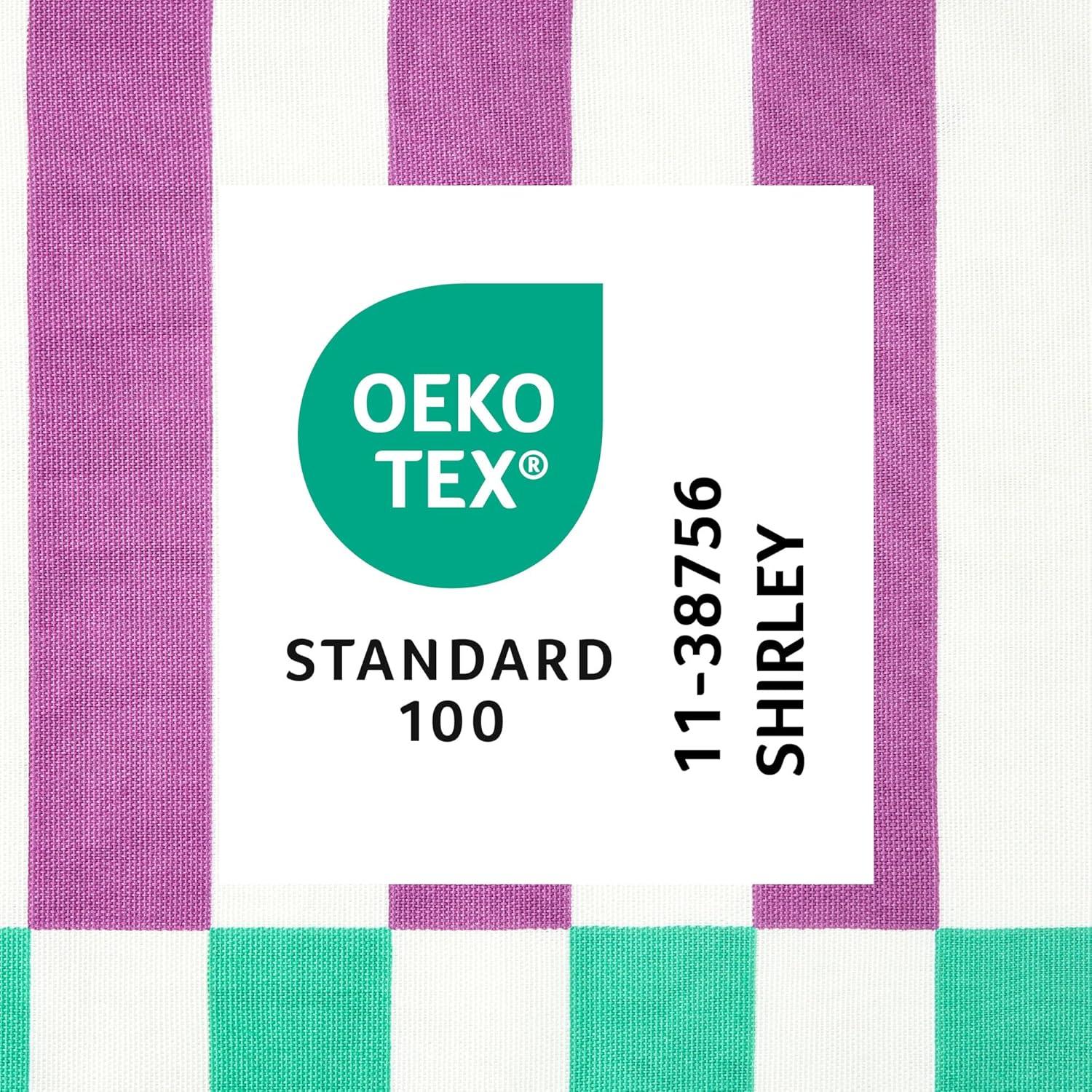 Town & Country Living Town & Country Play Adeline Offset Stripe Fabric Shower Curtain 70"X72"