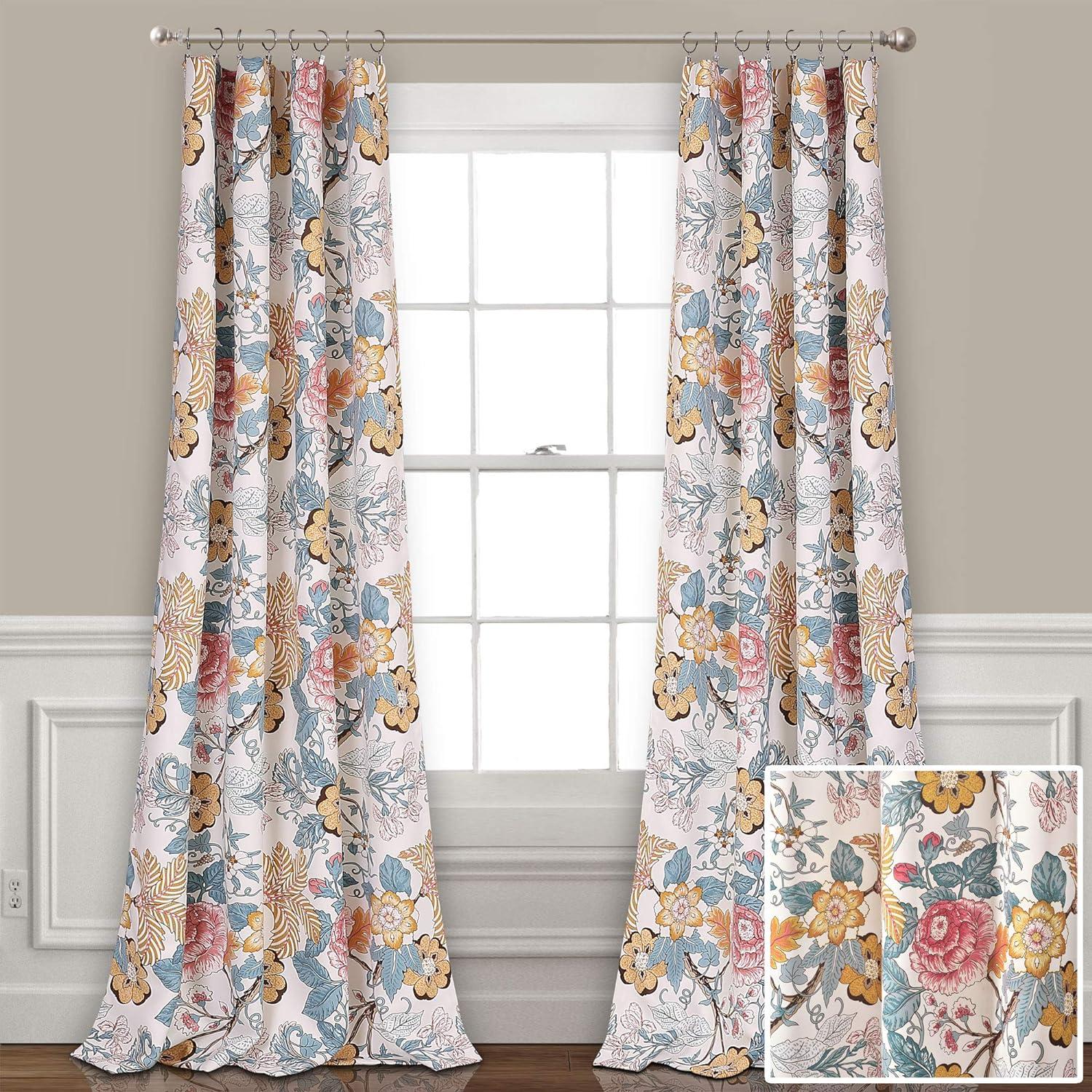 Lush Decor Polyester Room Darkening Curtain Pair (Set of 2)