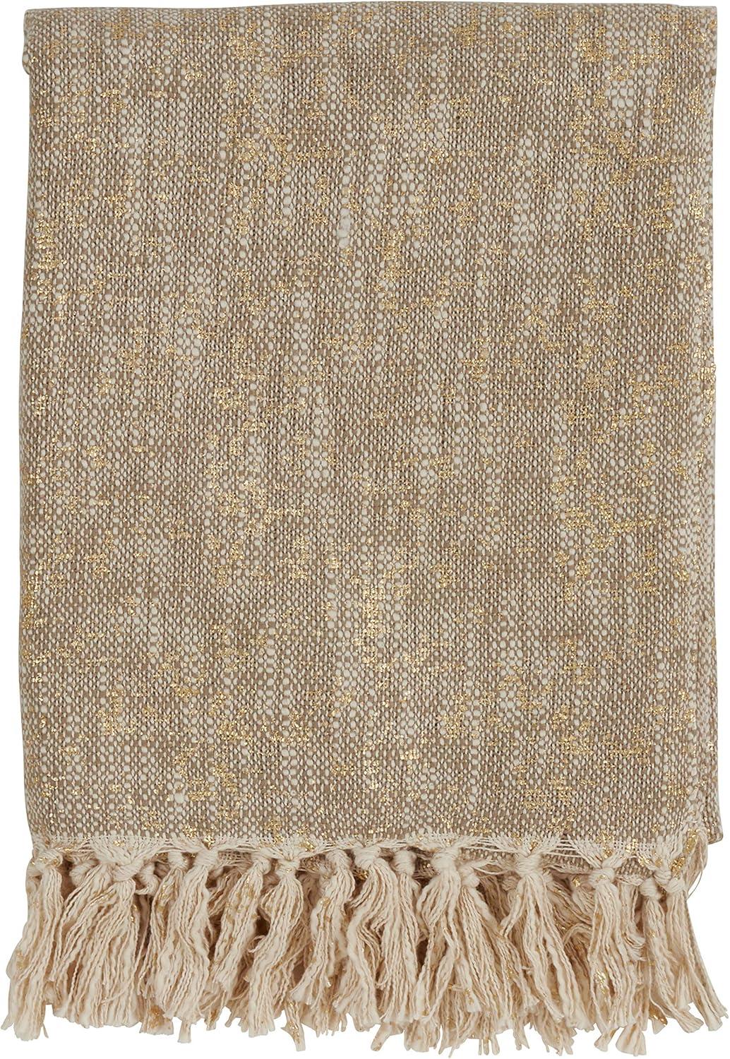 Saro Sevan Collection Hand Woven Throw Blanket