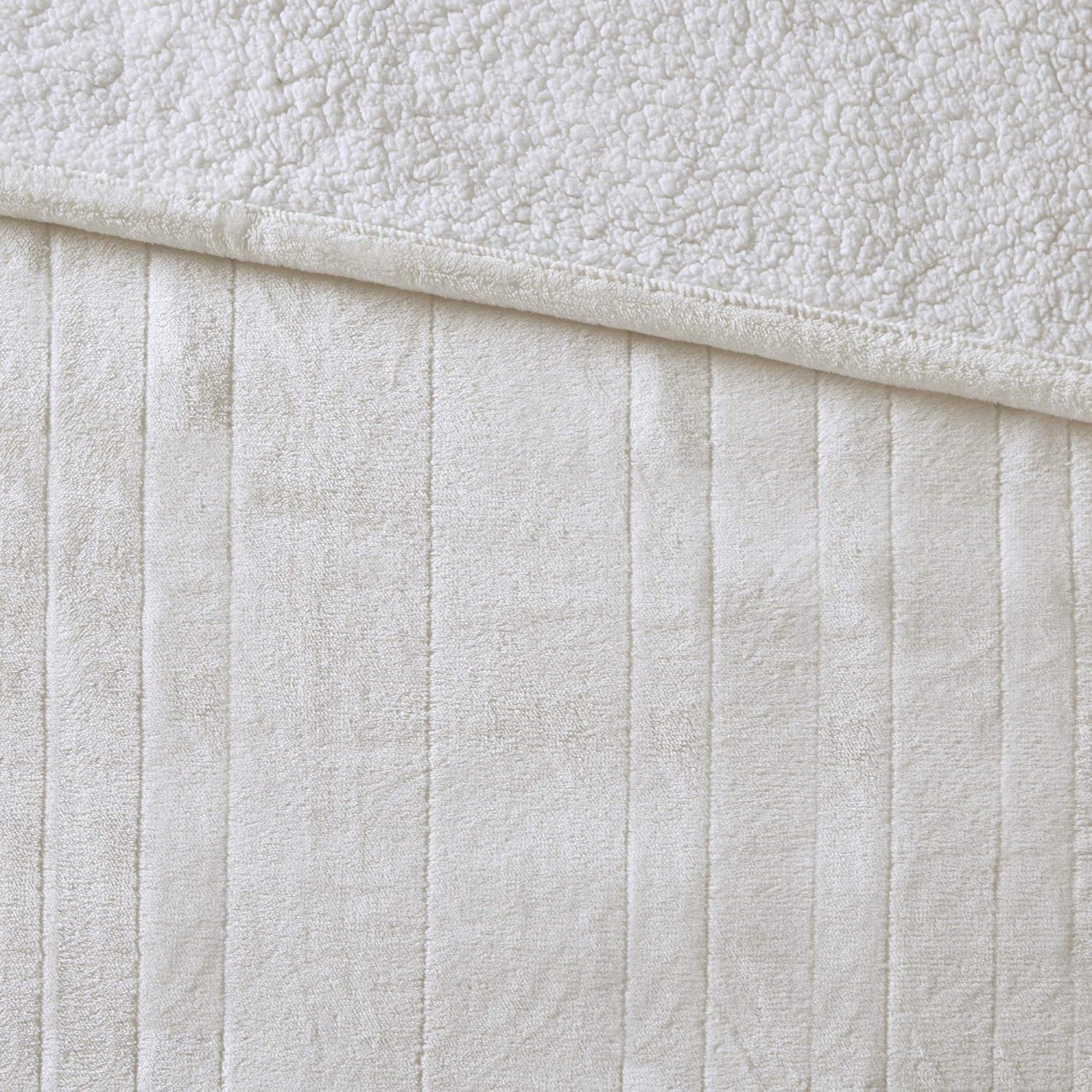 Woolrich Woolrich Heated Plush to Berber Sapphire Blue Blanket Queen