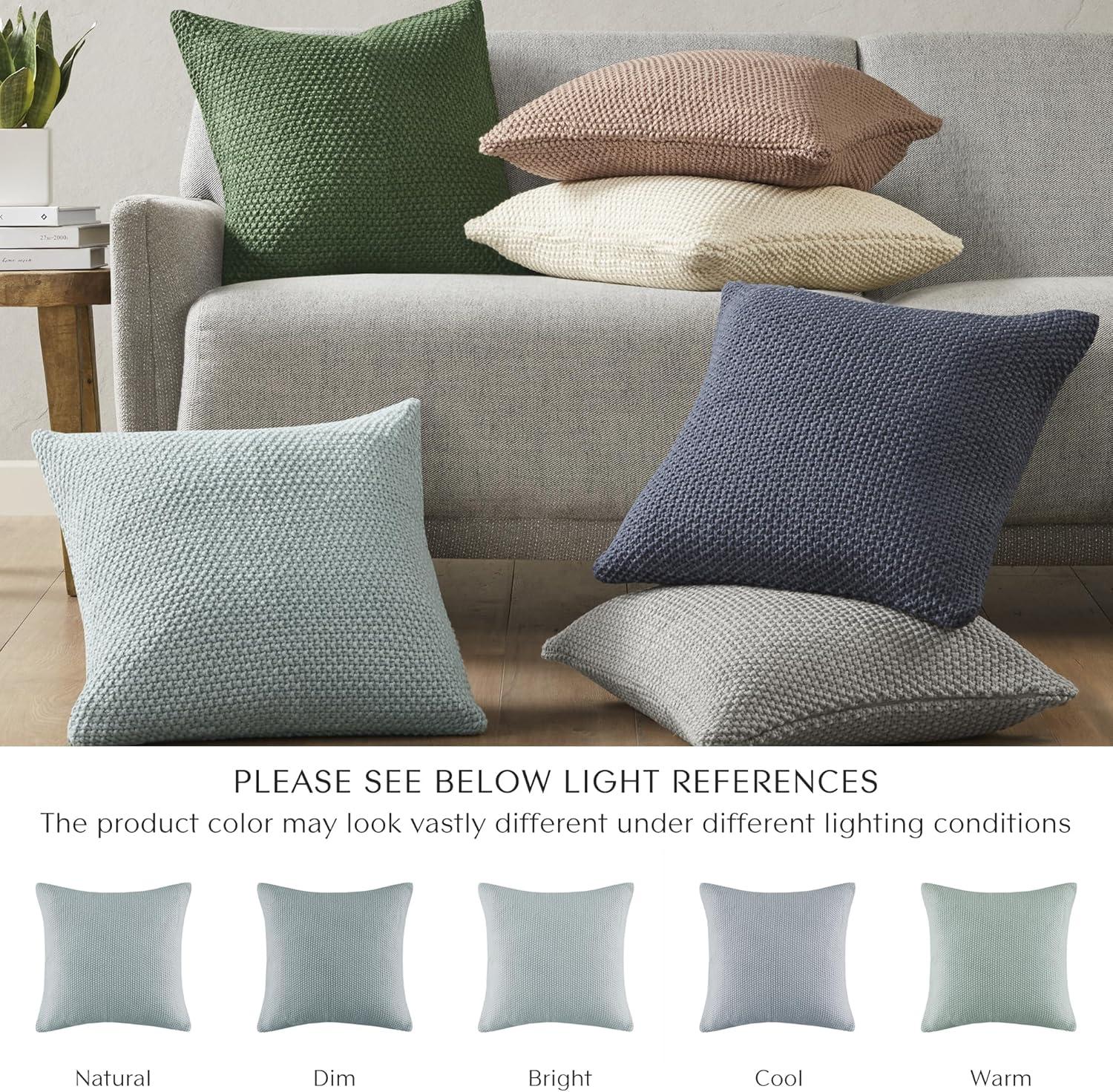 INK+IVY Tino Knit Square Euro Pillow Sham