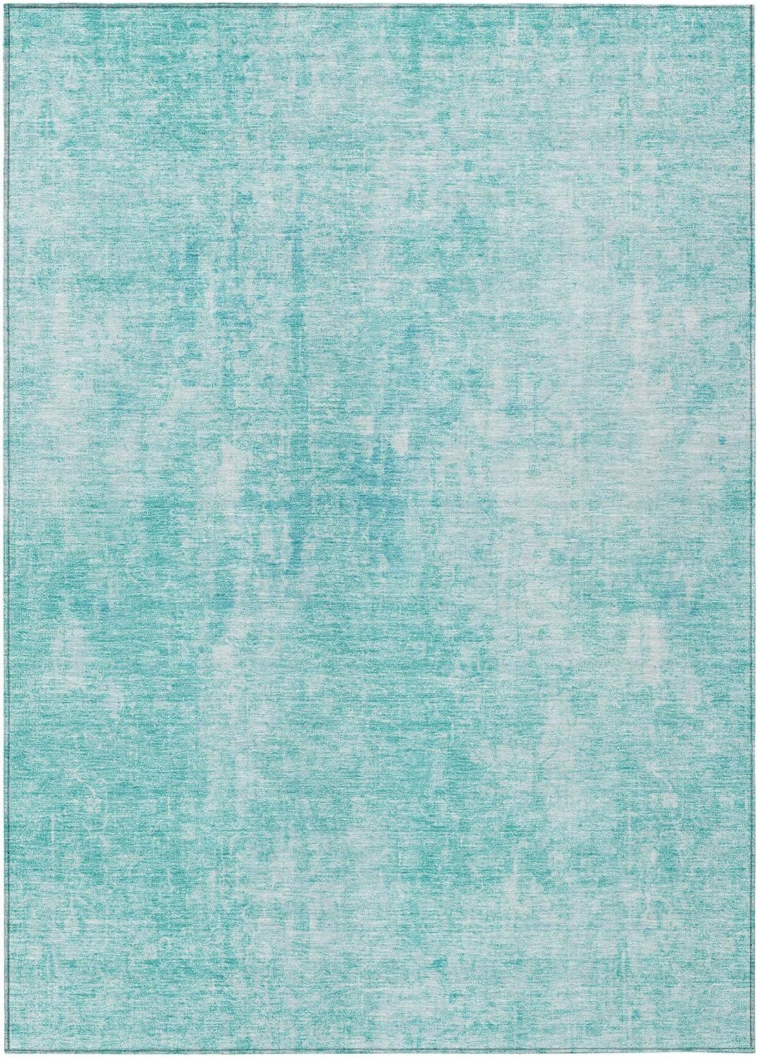 Addison Rugs Chantille ACN656 Teal 2'6" x 3'10" Indoor Outdoor Area Rug, Easy Clean, Machine Washable, Non Shedding, Bedroom, Entry, Living Room, Dining Room, Kitchen, Patio Rug