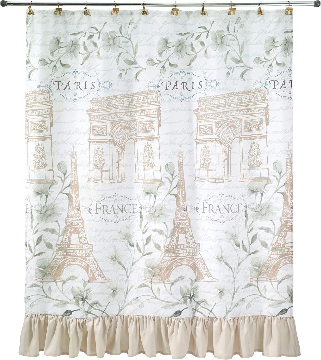 Paris Botanique Floral Shower Curtain